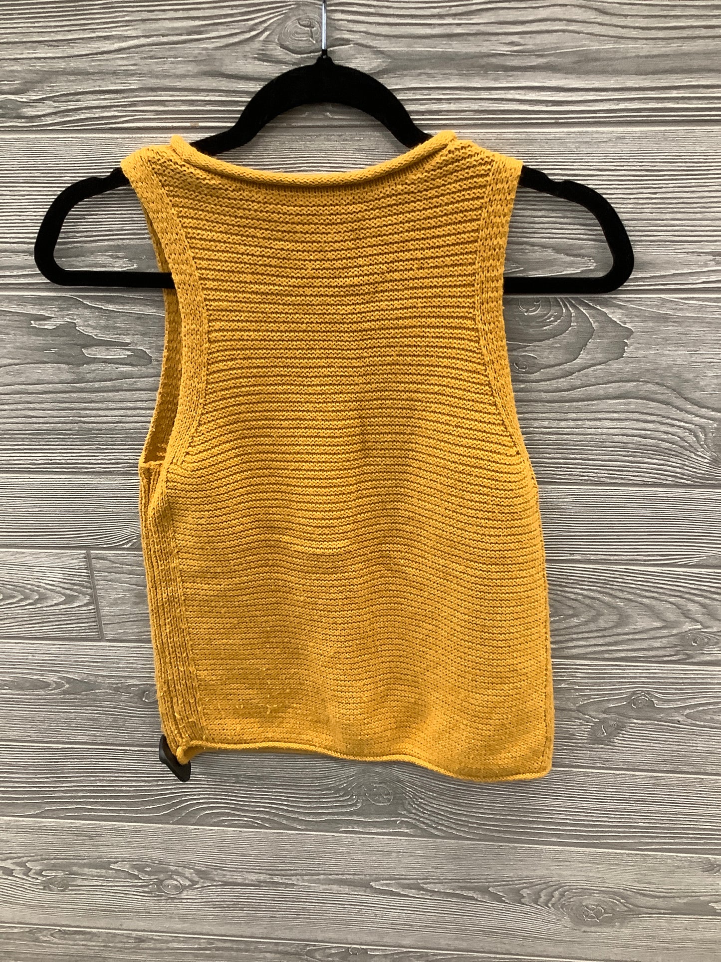 Vest Sweater By Madewell In Yellow, Size: S