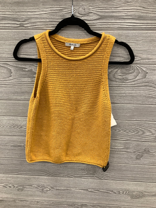 Vest Sweater By Madewell In Yellow, Size: S