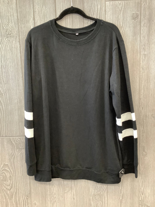 Top Long Sleeve By Clothes Mentor In Black & White, Size: Xxl