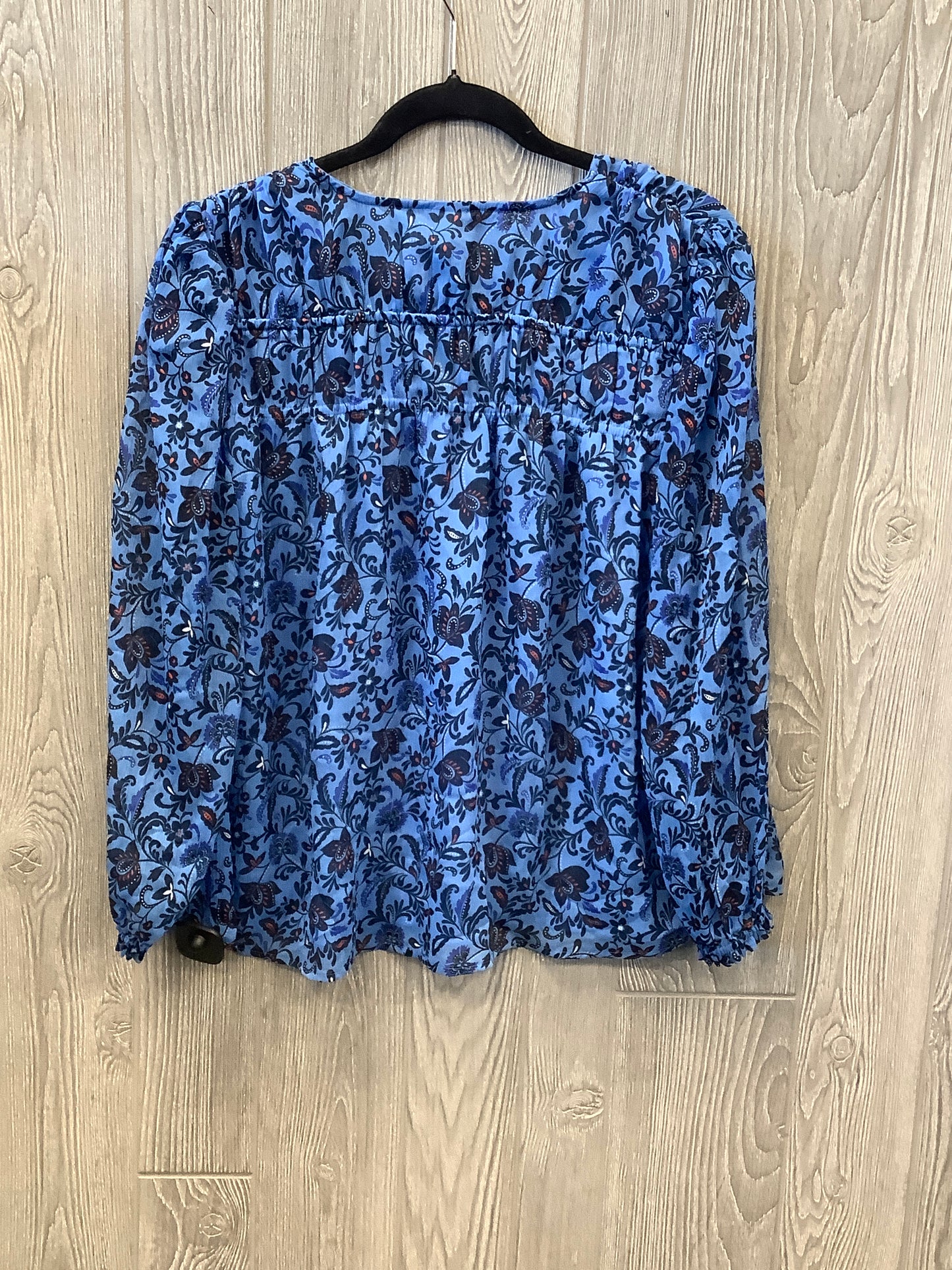 Top Long Sleeve By Clothes Mentor In Blue, Size: M