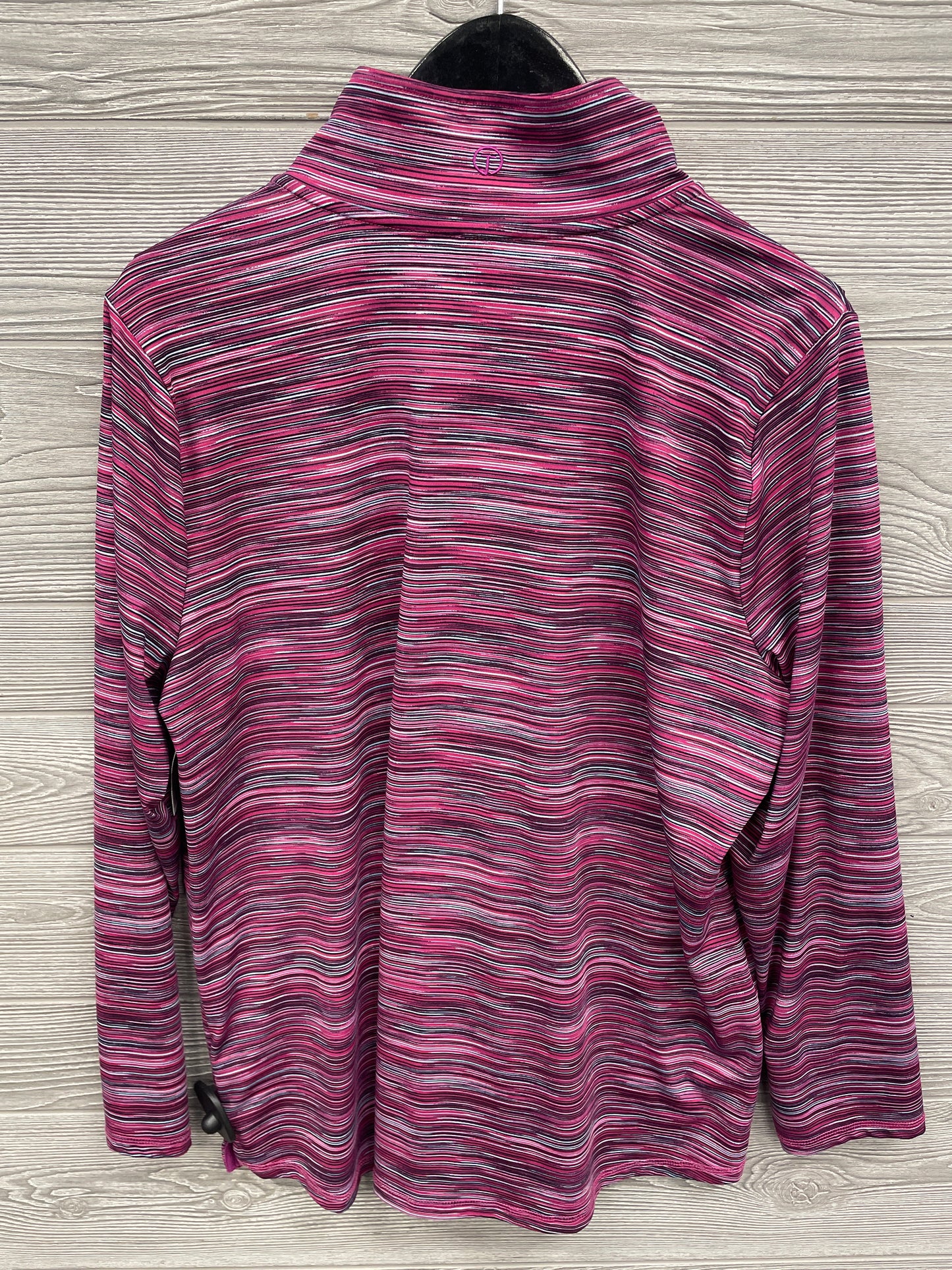 Athletic Top Long Sleeve Collar By Talbots In Purple, Size: 1x