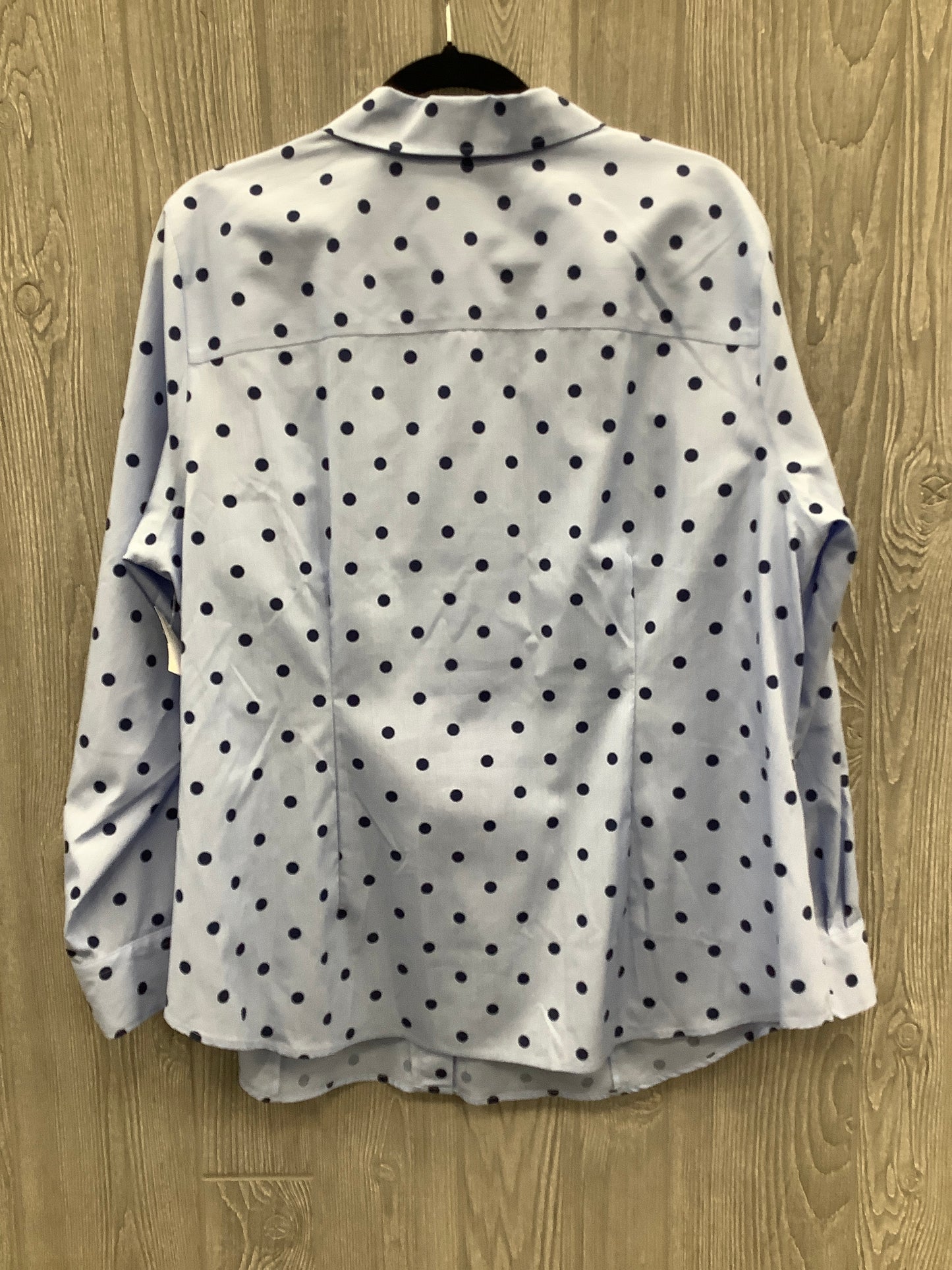 Top Long Sleeve By Talbots In Blue, Size: 2x