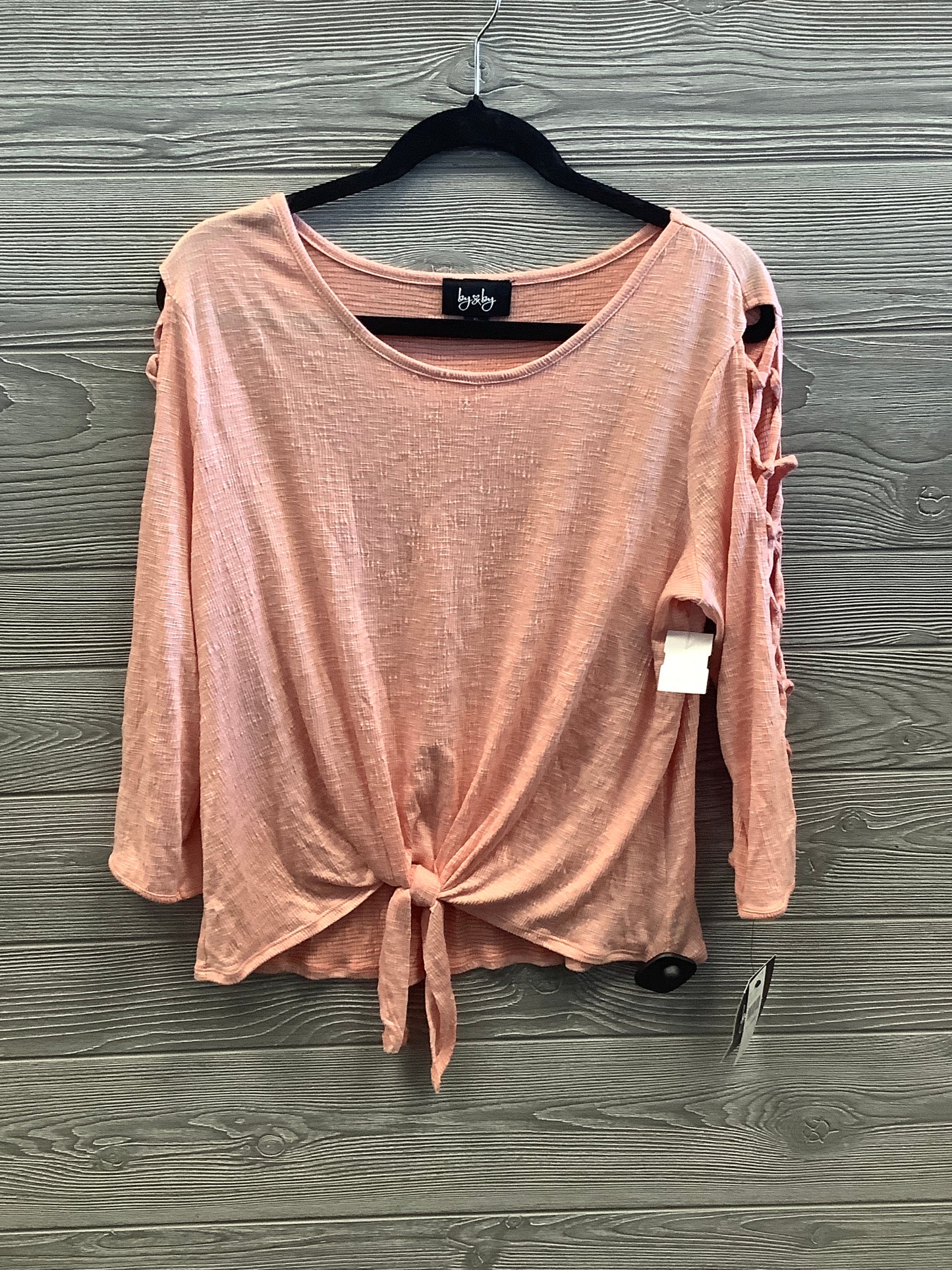 Top Long Sleeve By By & By In Pink, Size: Xl