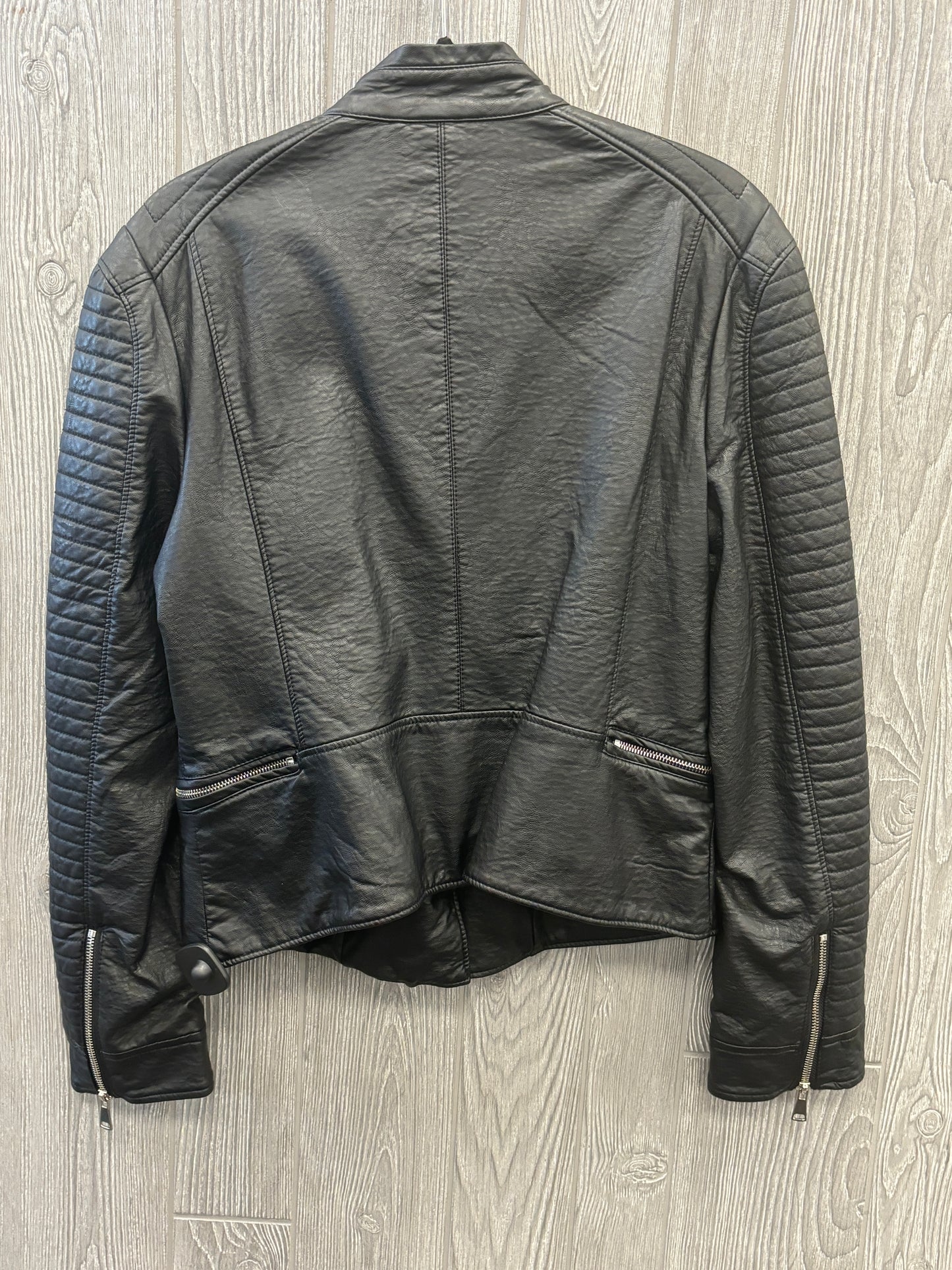 Jacket Moto By Max Studio In Black, Size: L