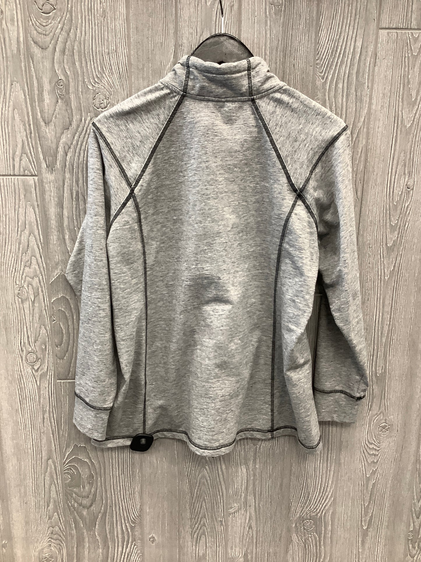 Top Long Sleeve By Christopher And Banks In Grey, Size: Lp