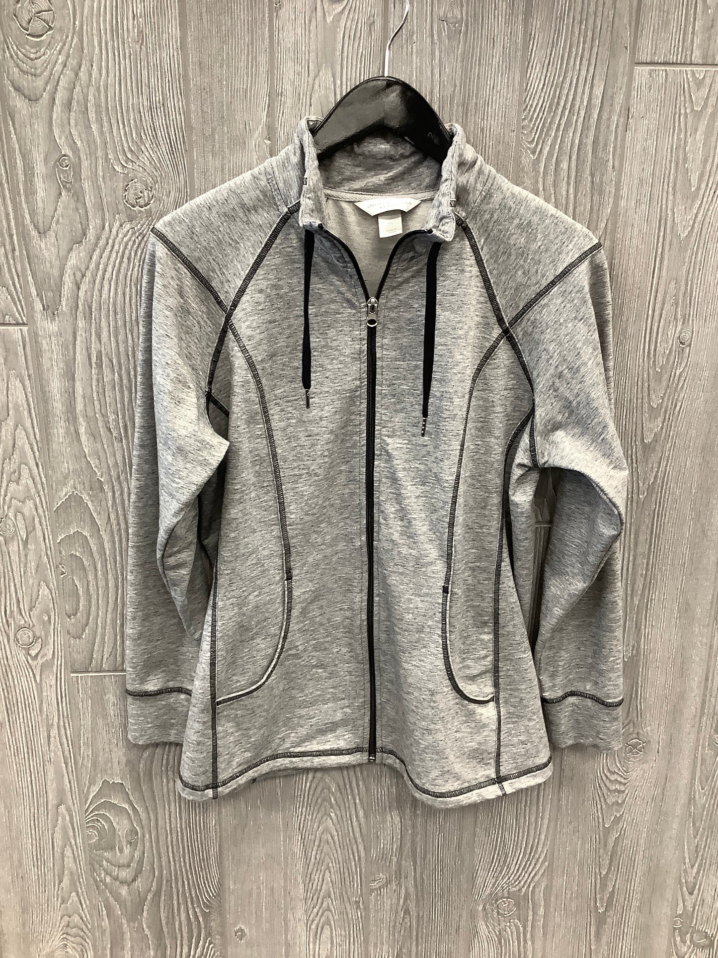 Top Long Sleeve By Christopher And Banks In Grey, Size: Lp