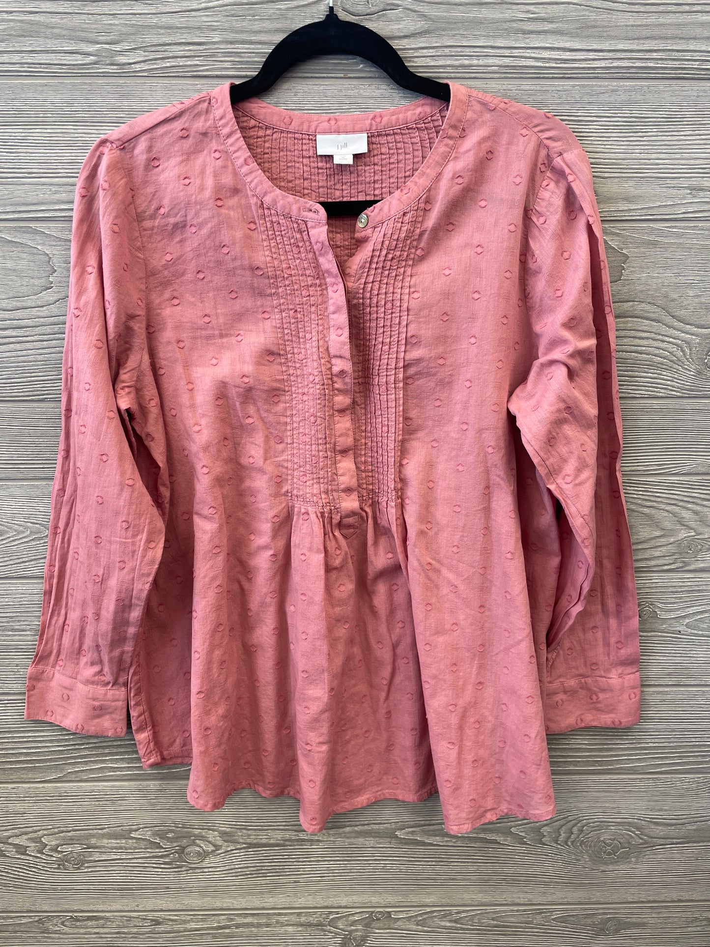 Top Long Sleeve By J. Jill In Pink, Size: Mp