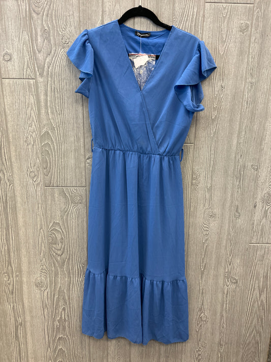 Dress Casual Midi By Clothes Mentor In Blue, Size: S