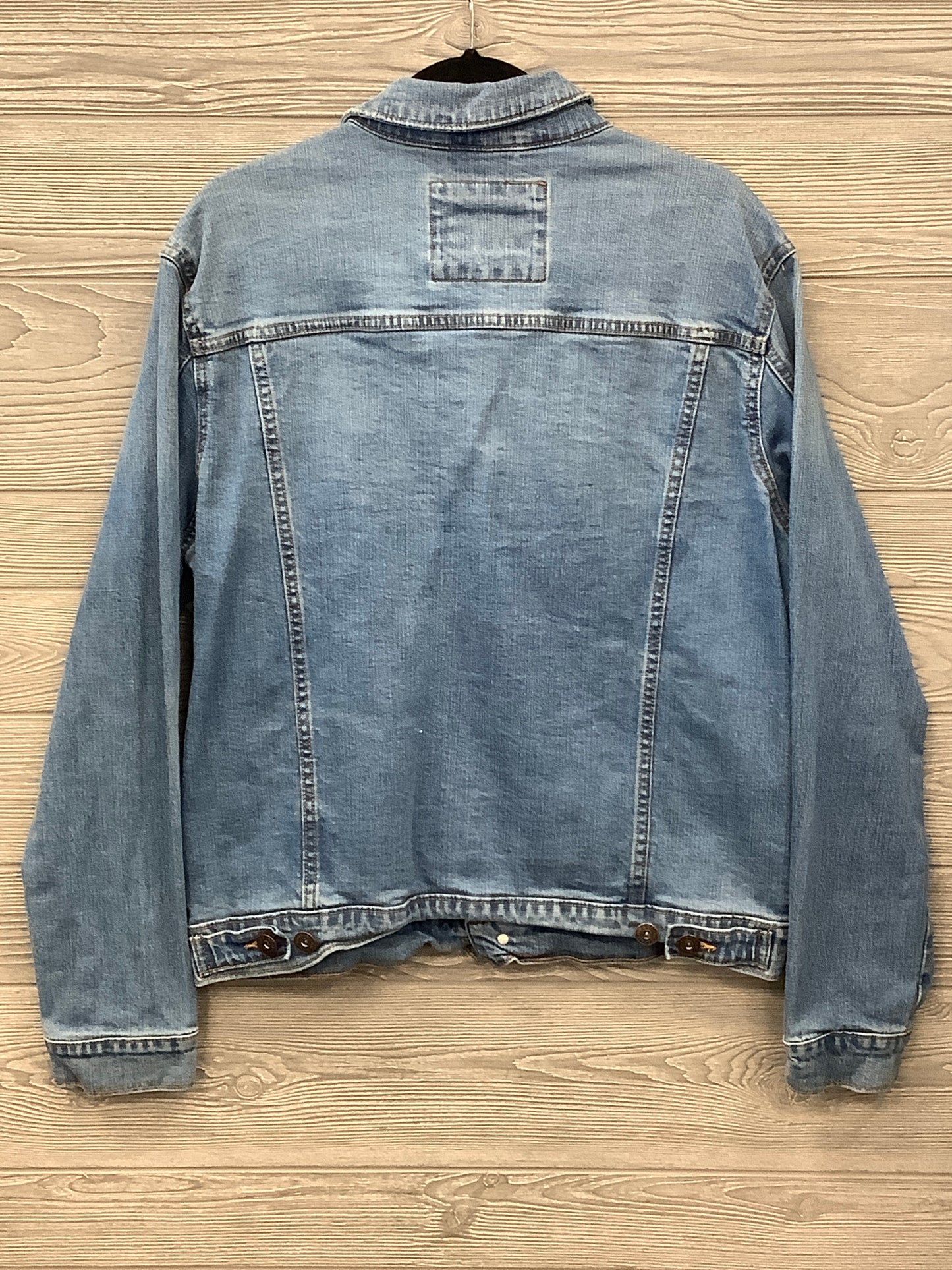 Jacket Denim By Clothes Mentor In Blue Denim, Size: L