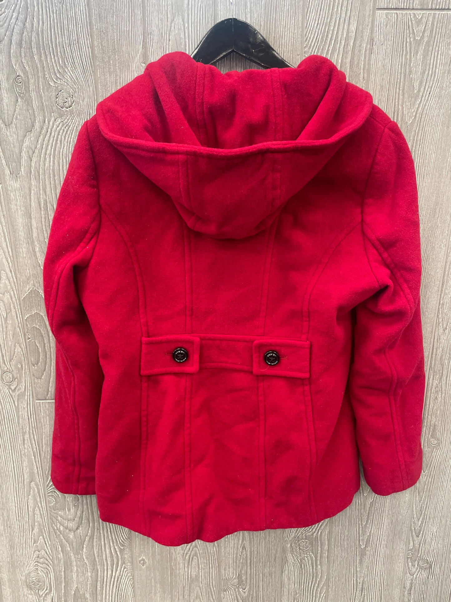 Coat Peacoat By Croft And Barrow In Red, Size: L