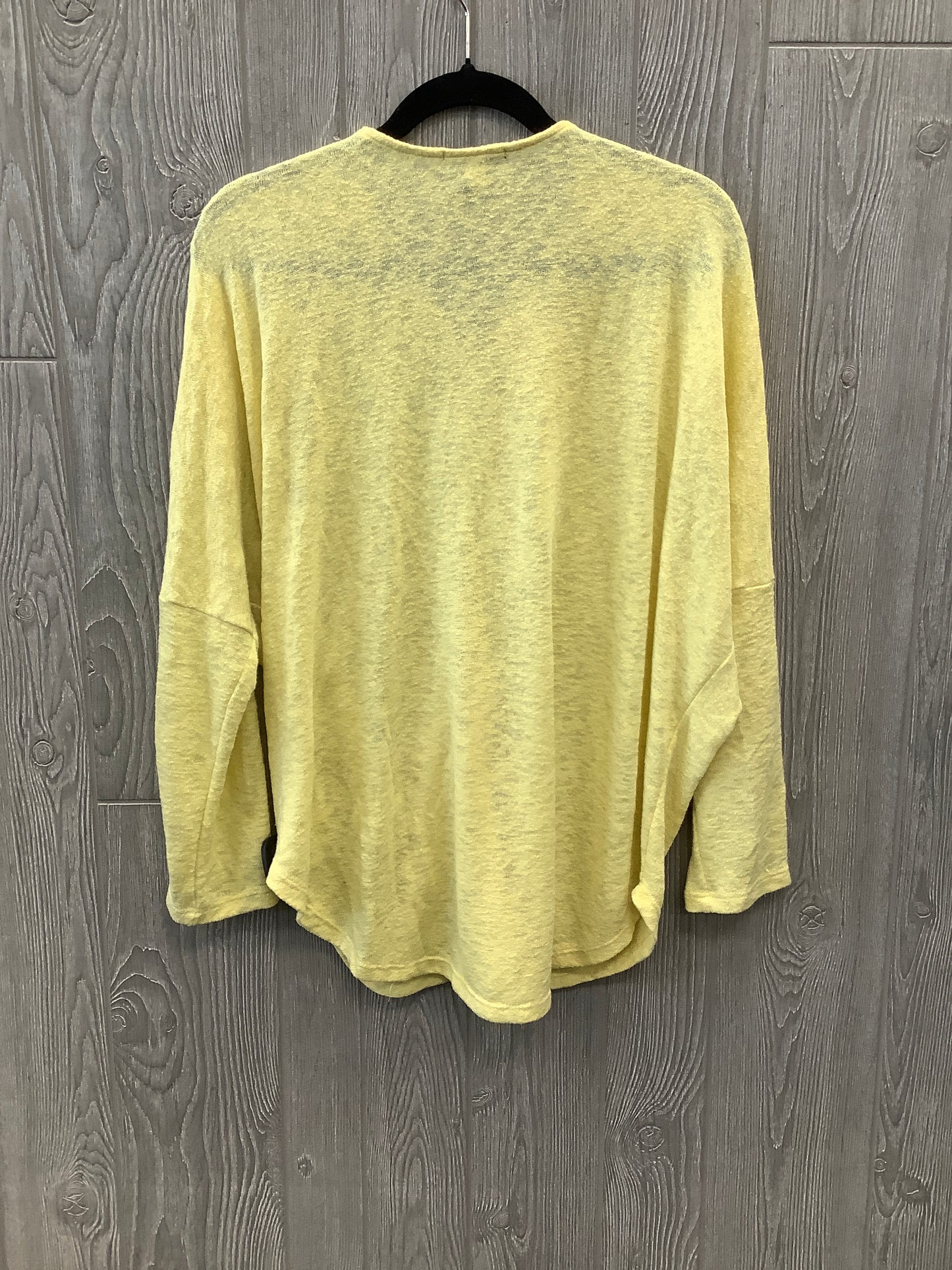 Top Long Sleeve By Alfani In Yellow, Size: Xl