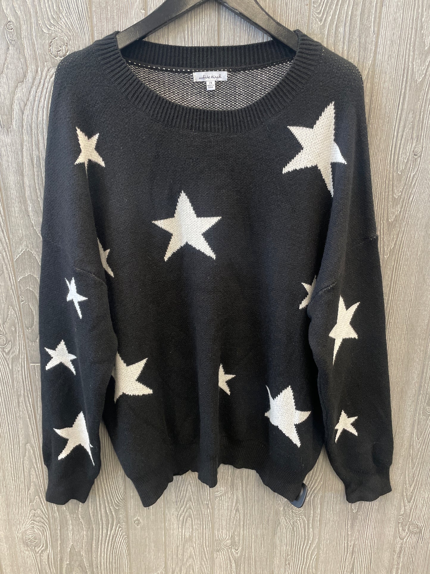 Sweater By White Birch In Black, Size: 2x