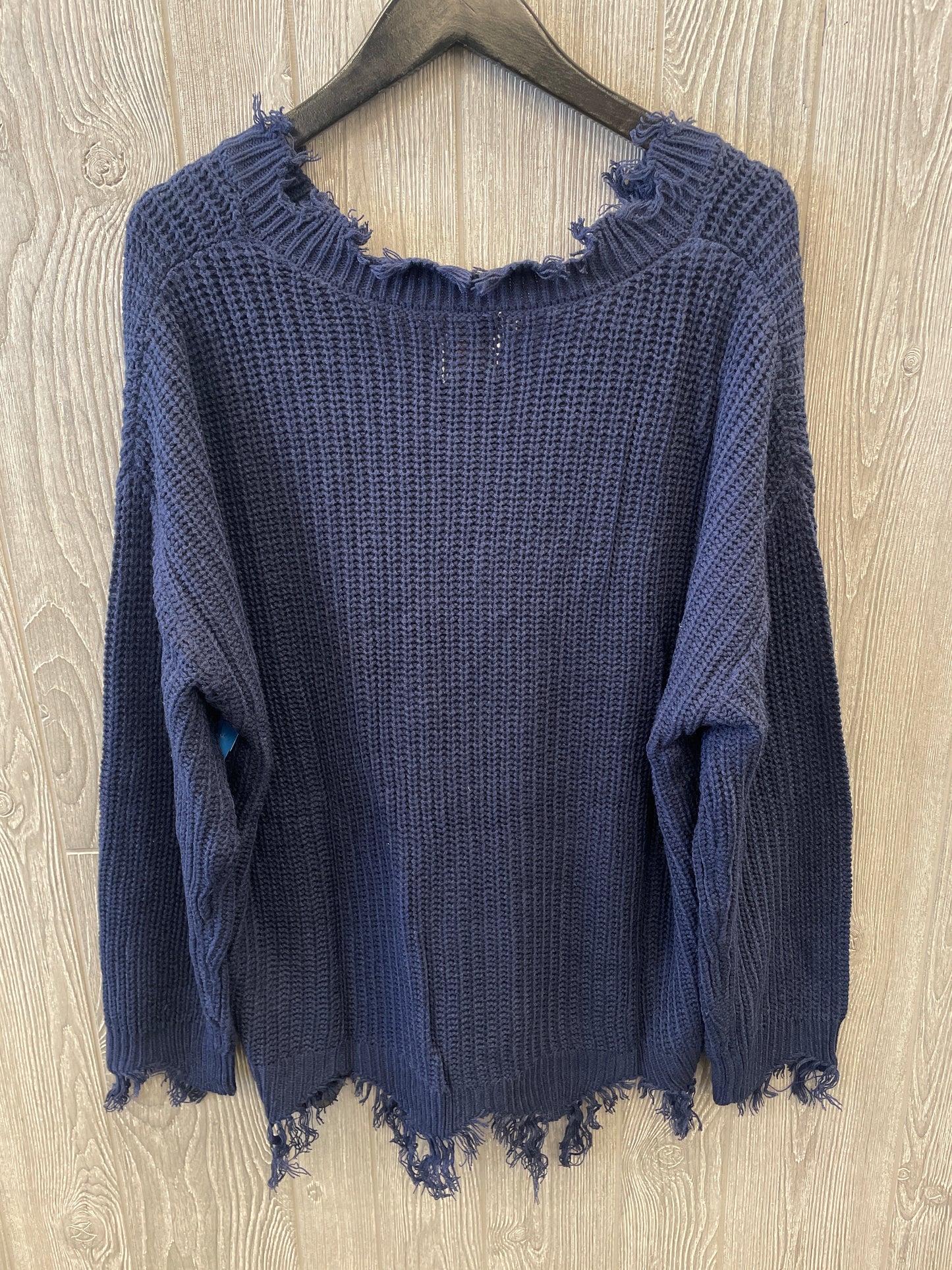 Sweater By Clothes Mentor In Navy, Size: 2x