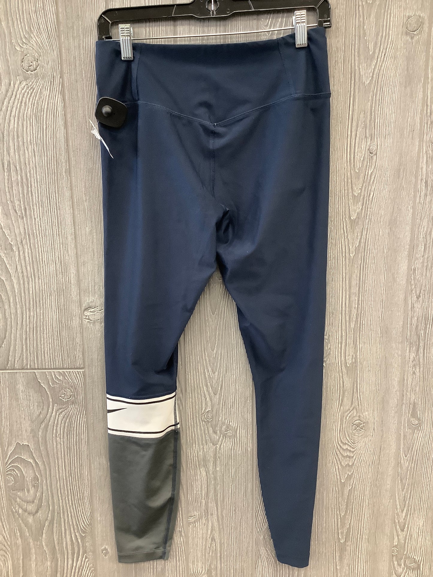 Athletic Leggings By Nike Apparel In Navy, Size: M