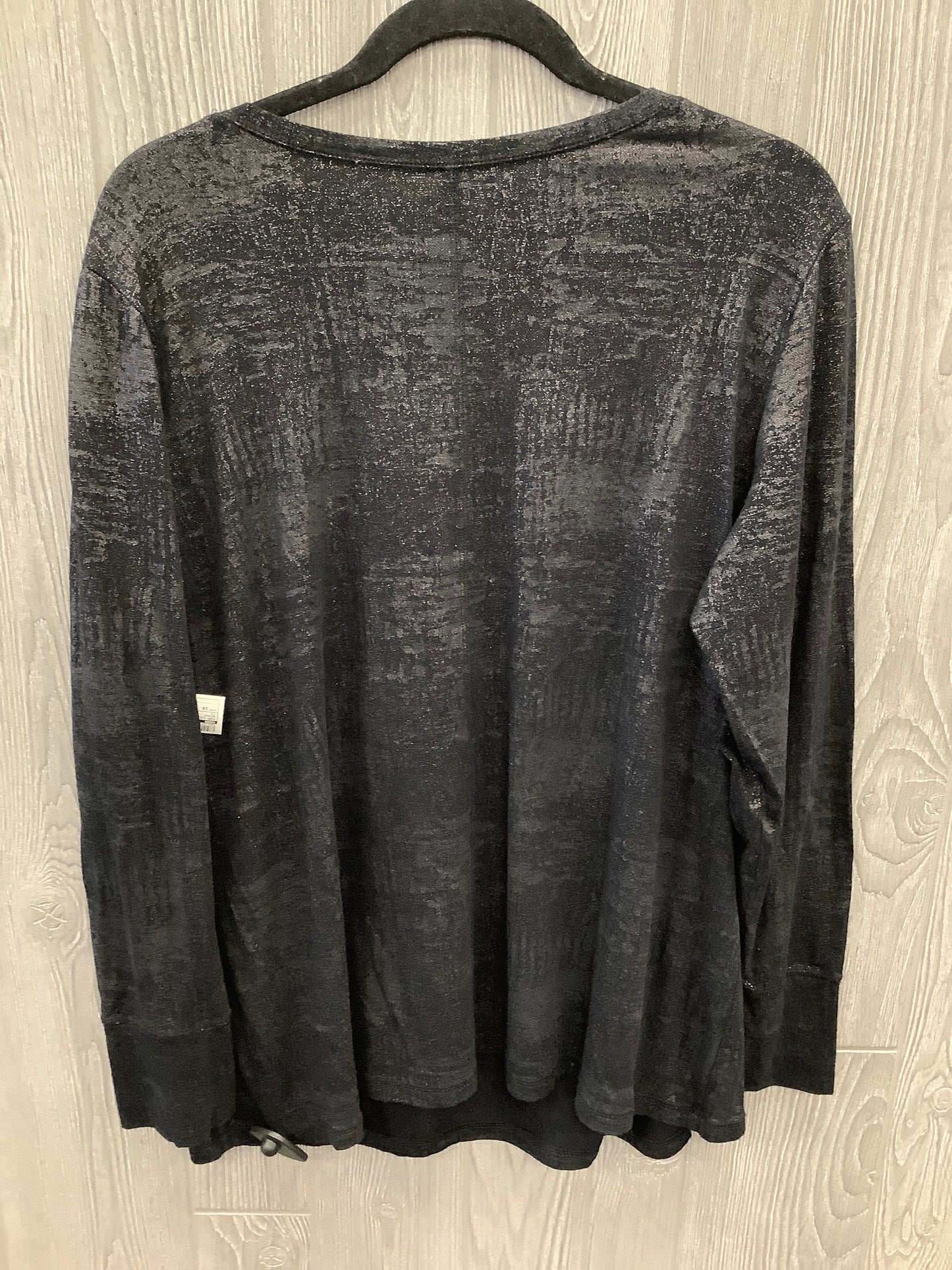 Top Long Sleeve By Ana In Black, Size: 1x