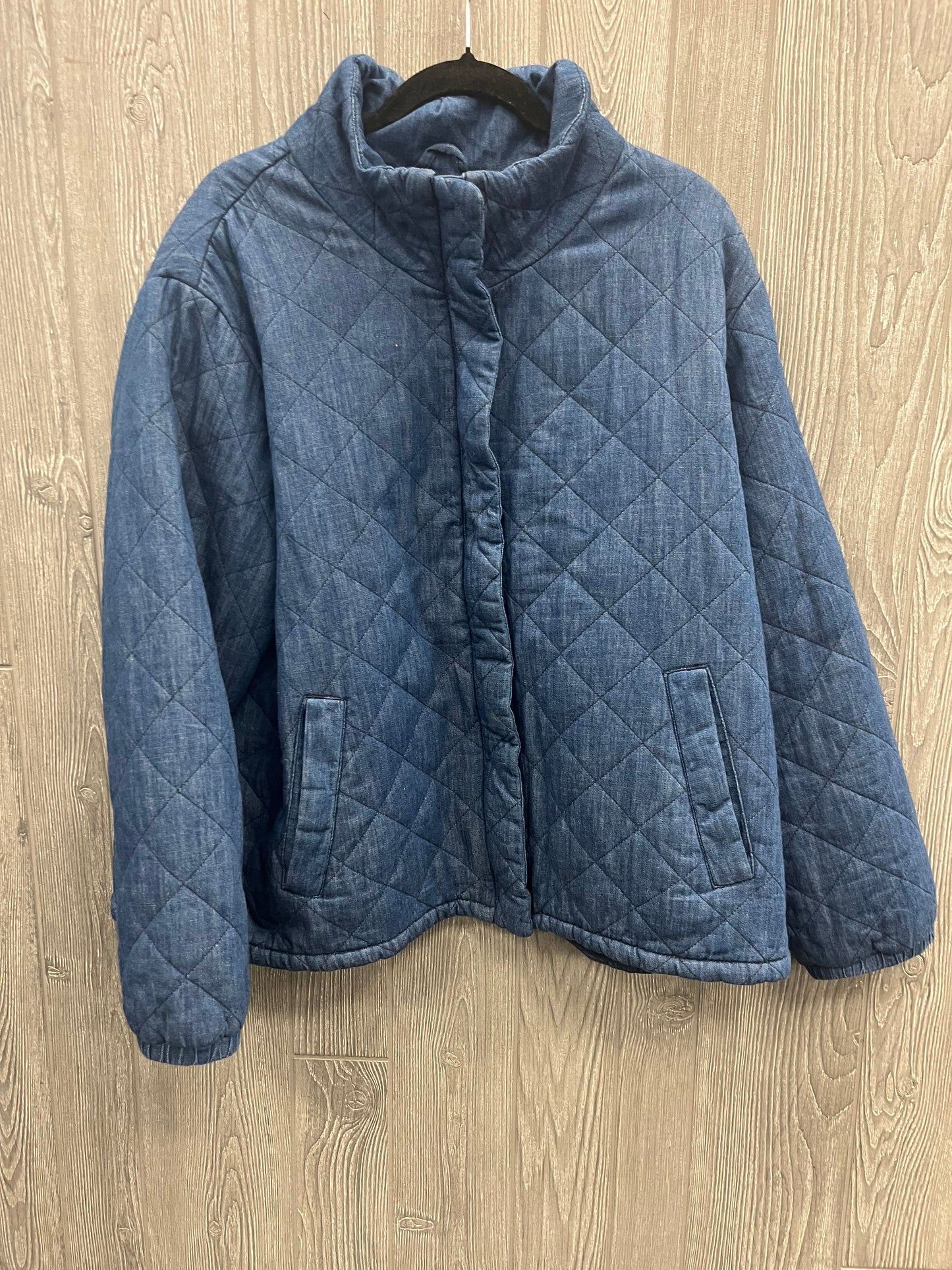 Coat Puffer & Quilted By Old Navy In Blue, Size: Xxl