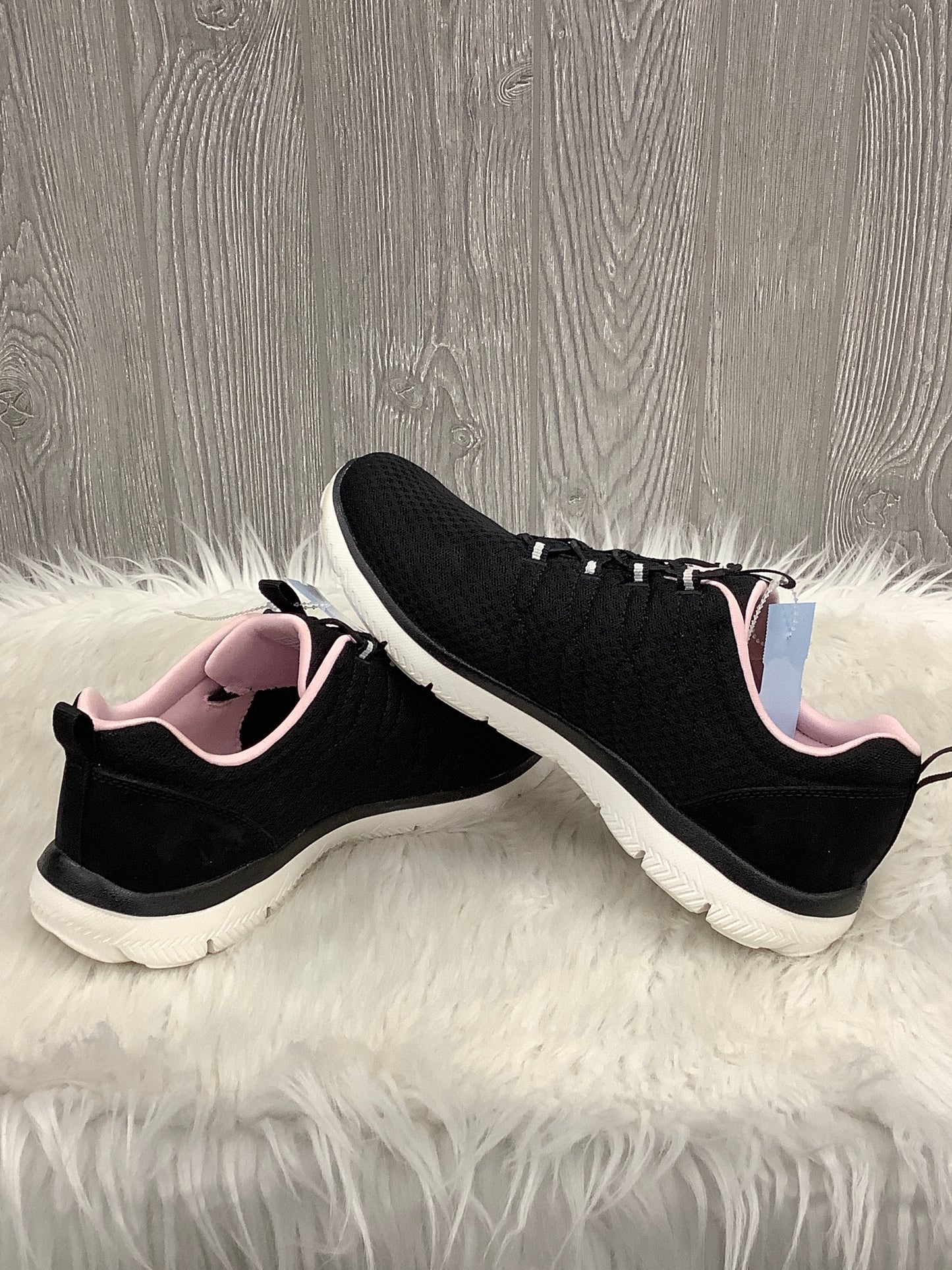 Shoes Athletic By Skechers In Black & Pink, Size: 10