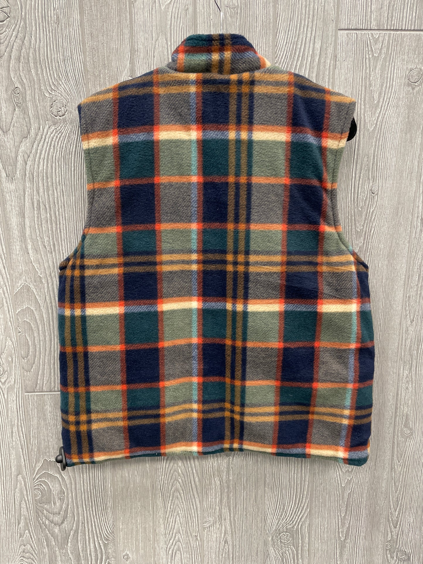 Vest Fleece By Clothes Mentor In Plaid Pattern, Size: 1x