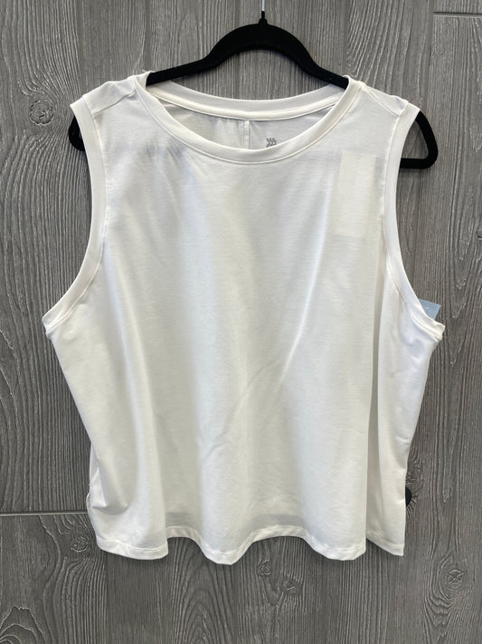 Athletic Tank Top By All In Motion In White, Size: Xxl