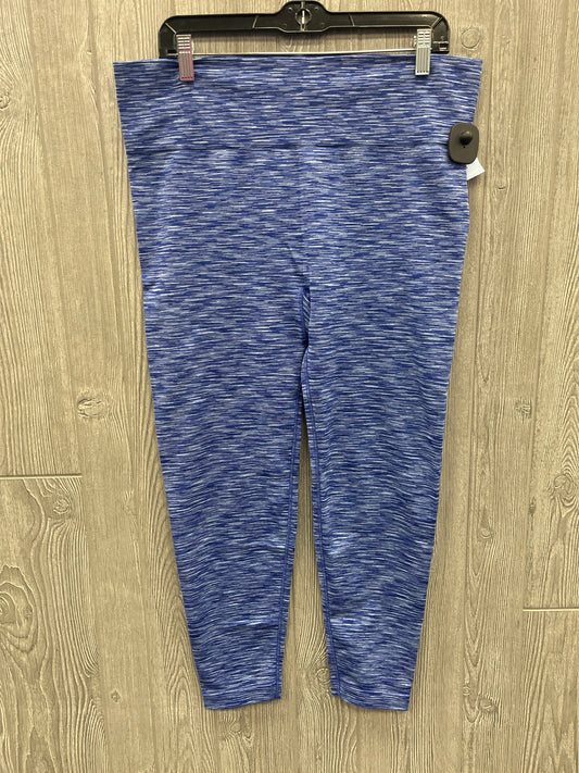 Athletic Leggings By Livi Active In Blue, Size: 1x