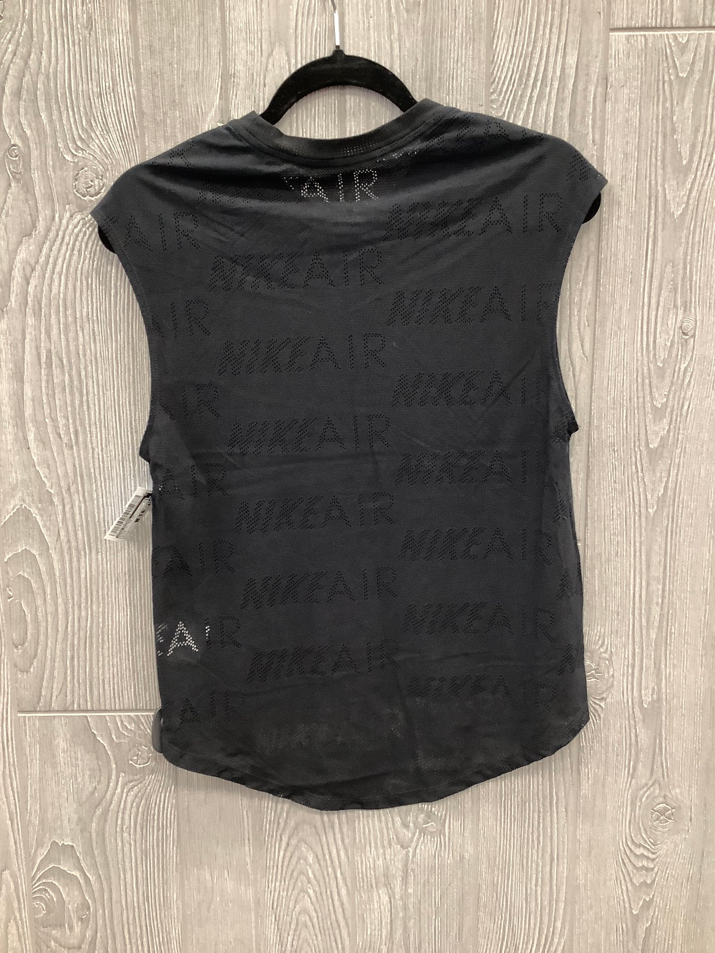 Athletic Top Short Sleeve By Nike Apparel In Black, Size: S