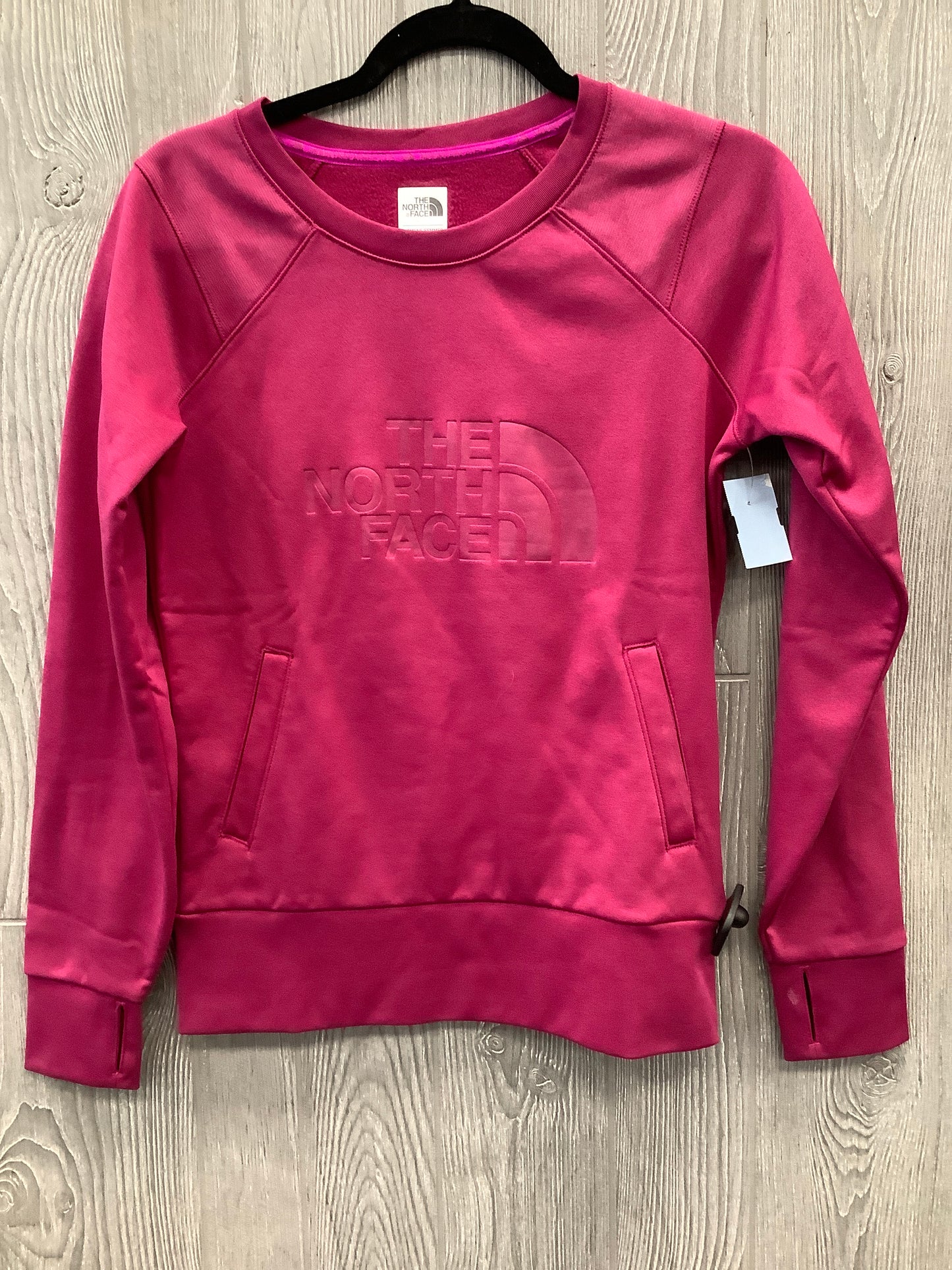 Athletic Top Long Sleeve Crewneck By The North Face In Pink, Size: Xs