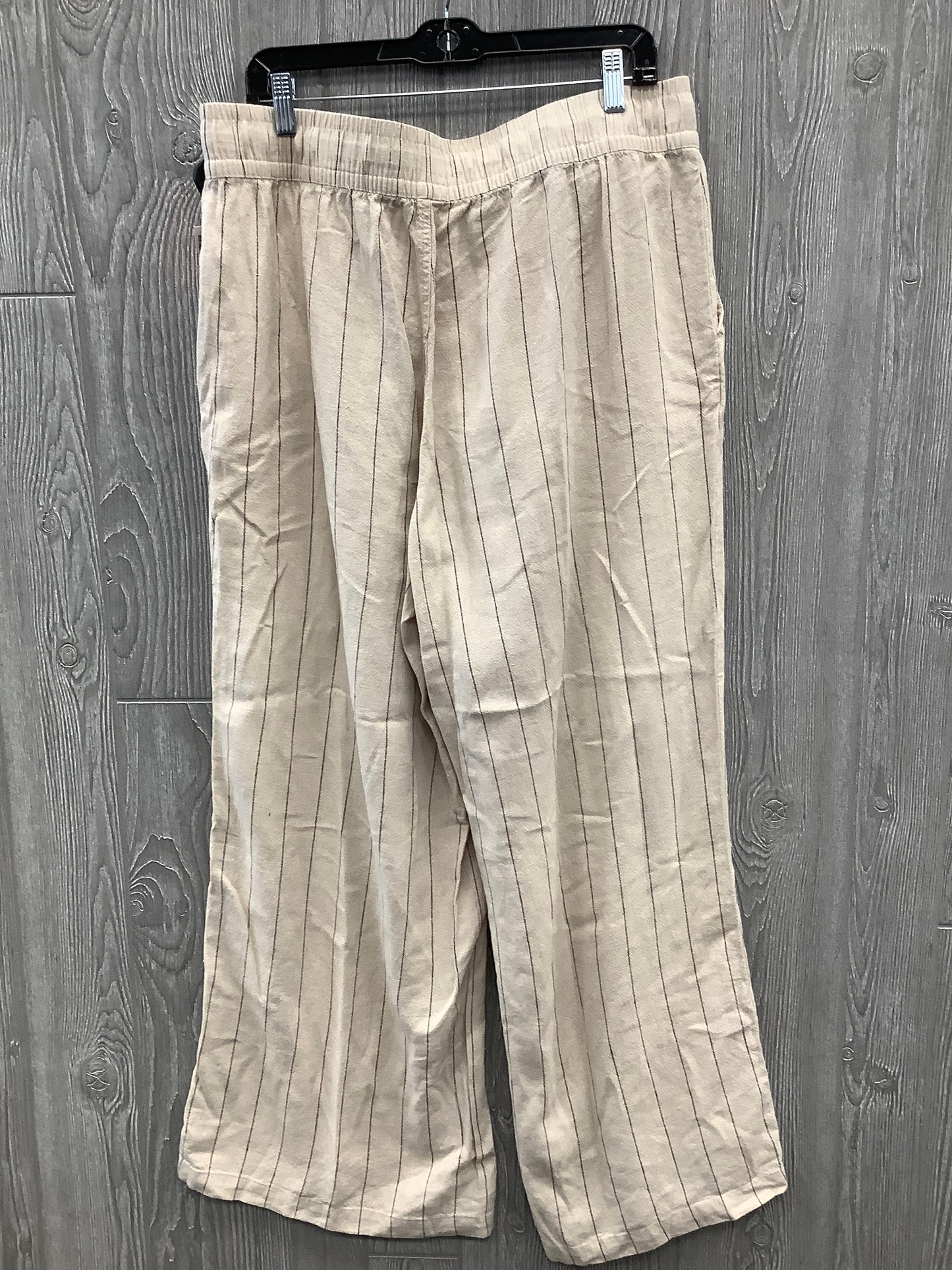 Pants Lounge By Clothes Mentor In Tan, Size: 1x