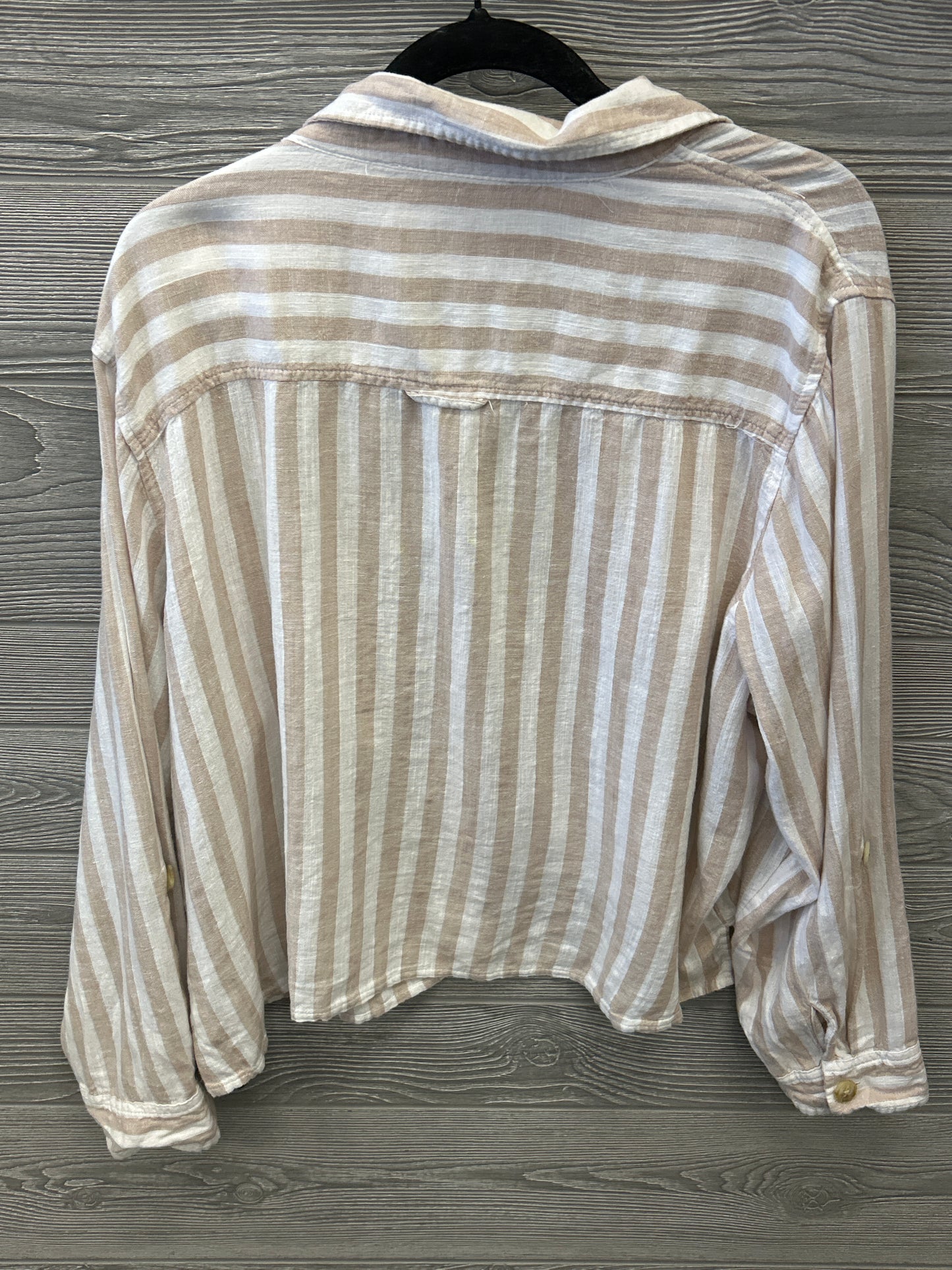 Top Long Sleeve By American Eagle In Striped Pattern, Size: Xl