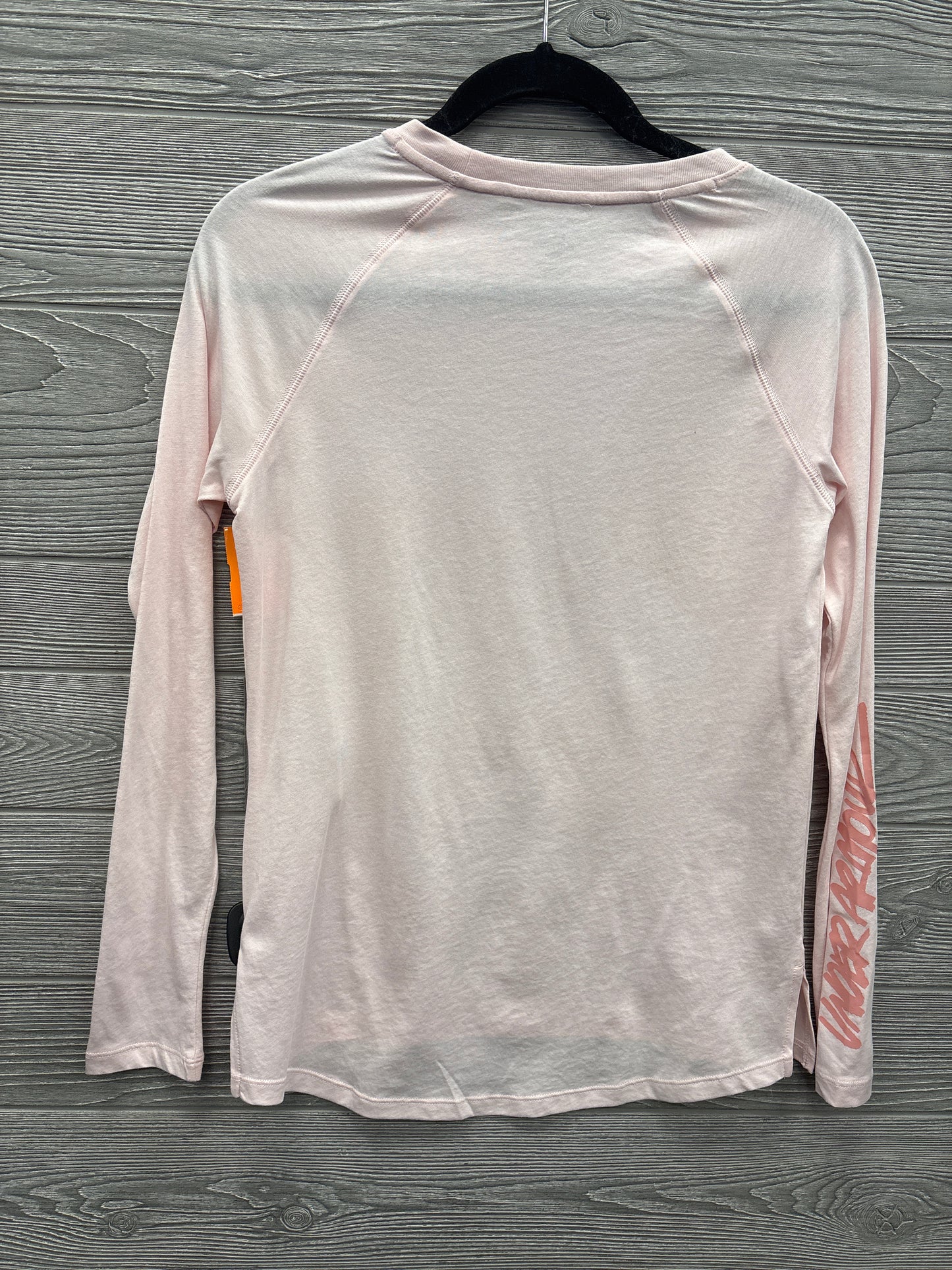 Athletic Top Long Sleeve Crewneck By Under Armour In Pink, Size: Xs