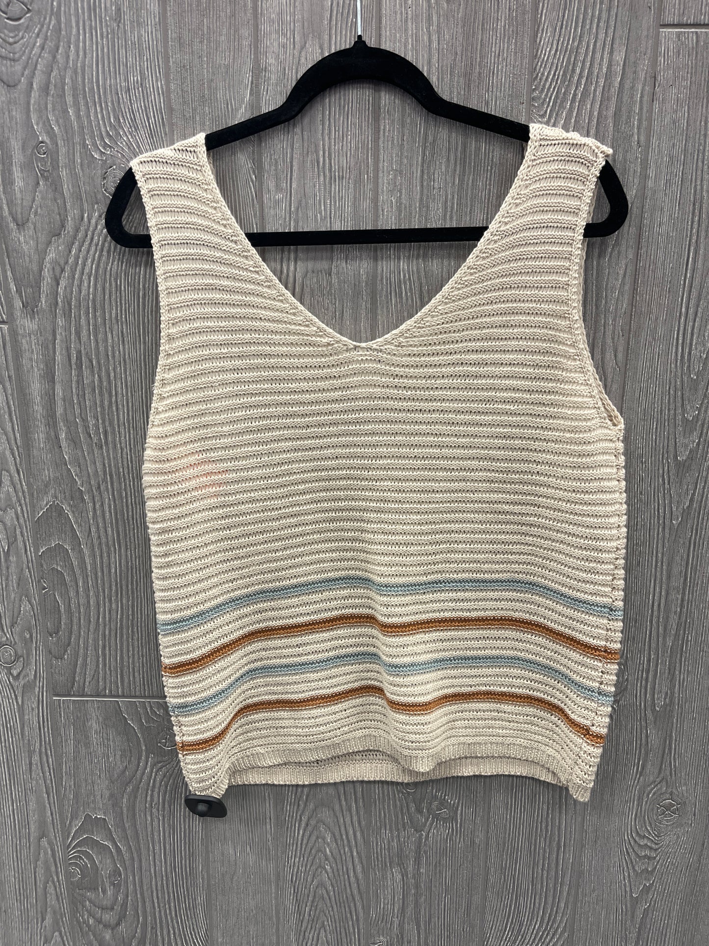 Vest Sweater By Clothes Mentor In Multi-colored, Size: L