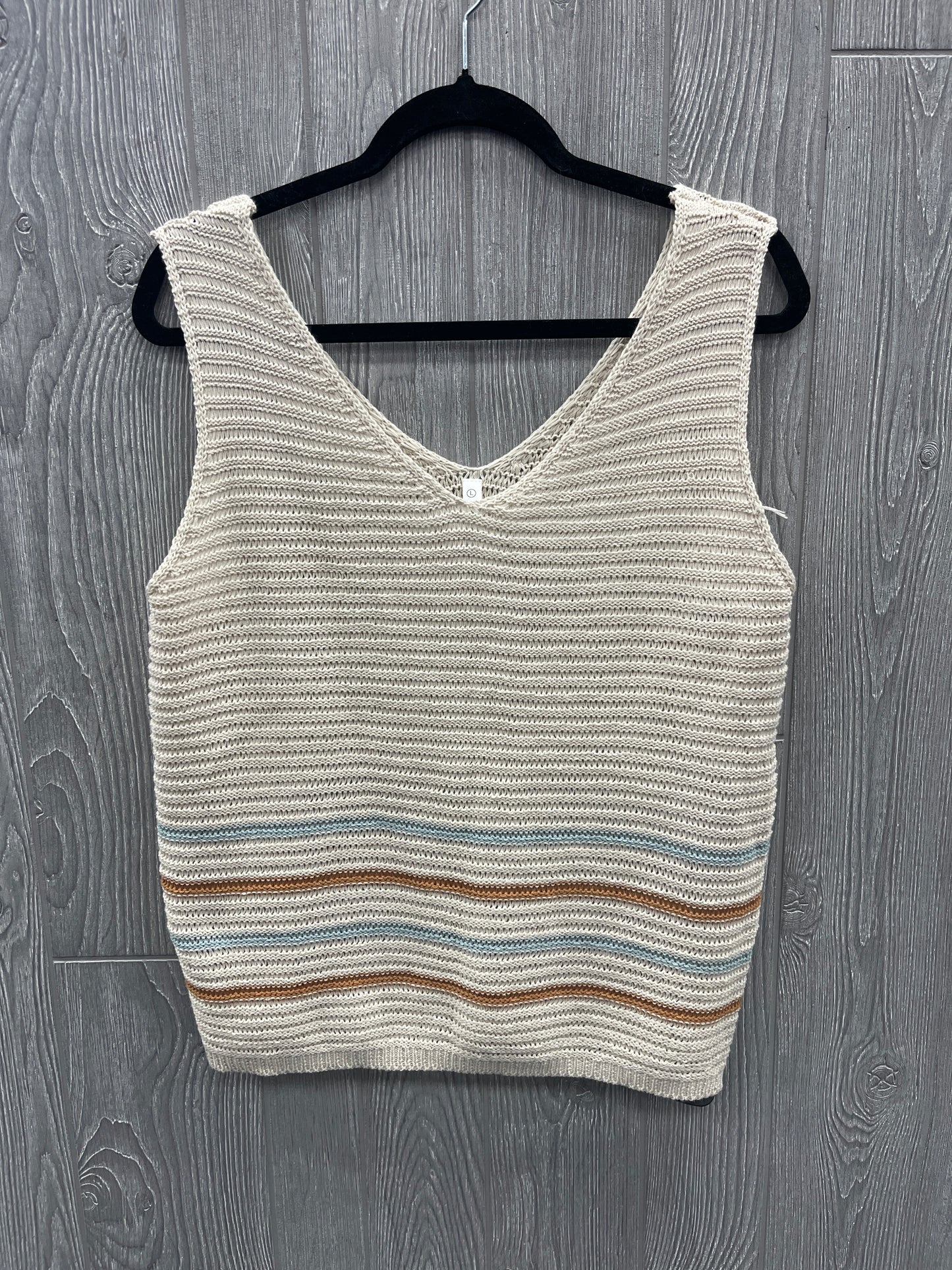 Vest Sweater By Clothes Mentor In Multi-colored, Size: L