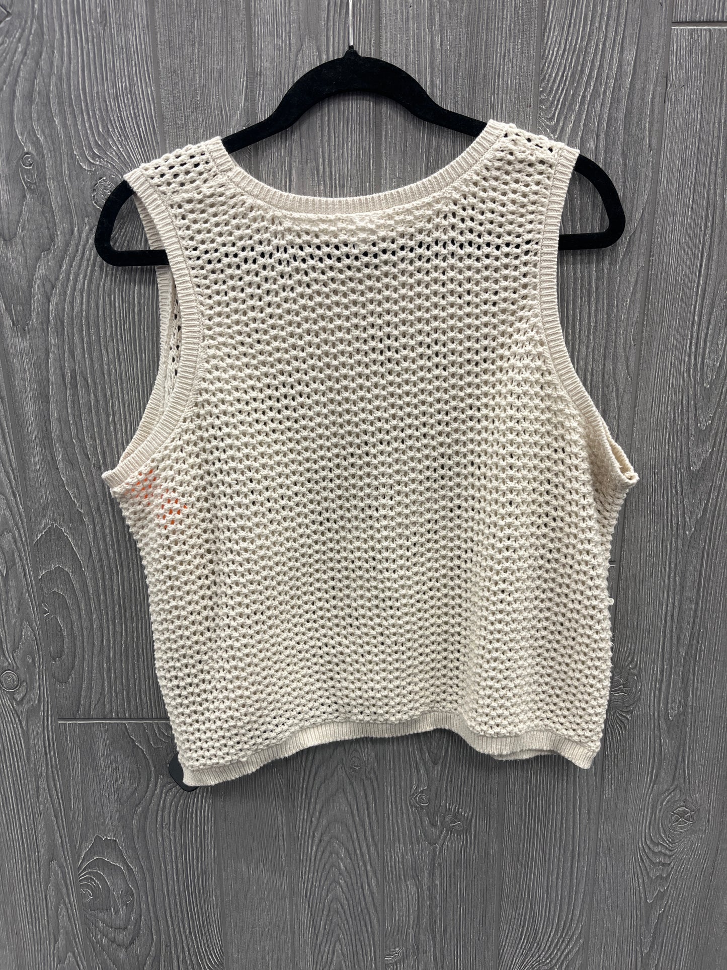 Vest Sweater By Old Navy In White, Size: Xl