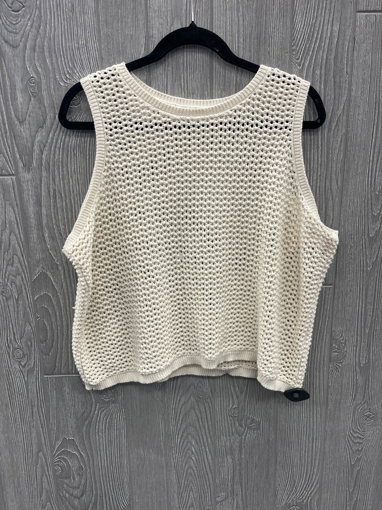 Vest Sweater By Old Navy In White, Size: Xl