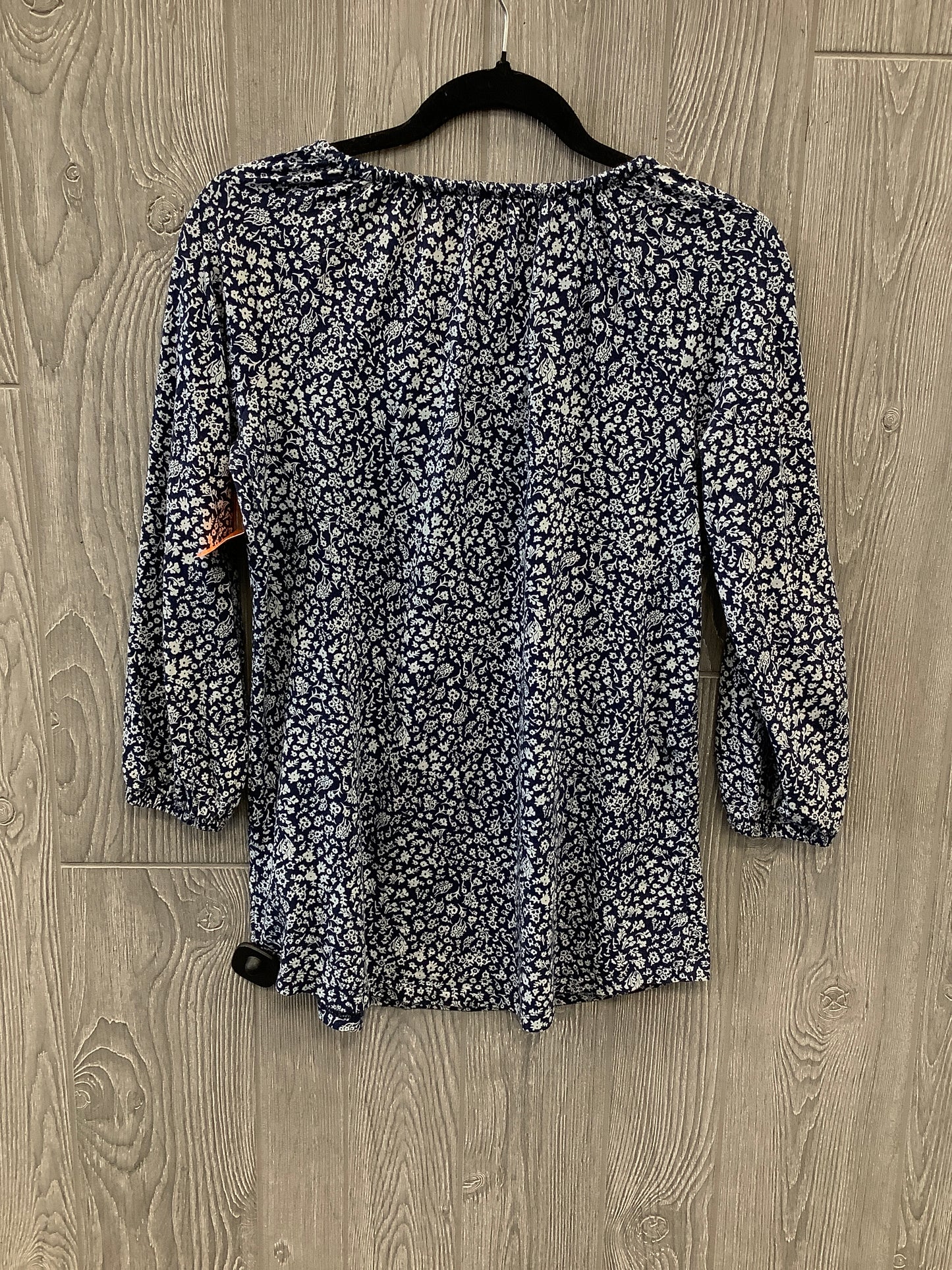 Top Long Sleeve By Lands End In Blue, Size: S