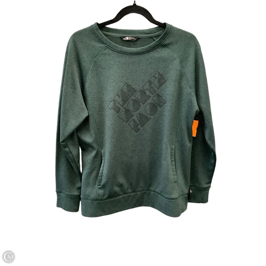Athletic Sweatshirt Crewneck By The North Face In Green, Size: L