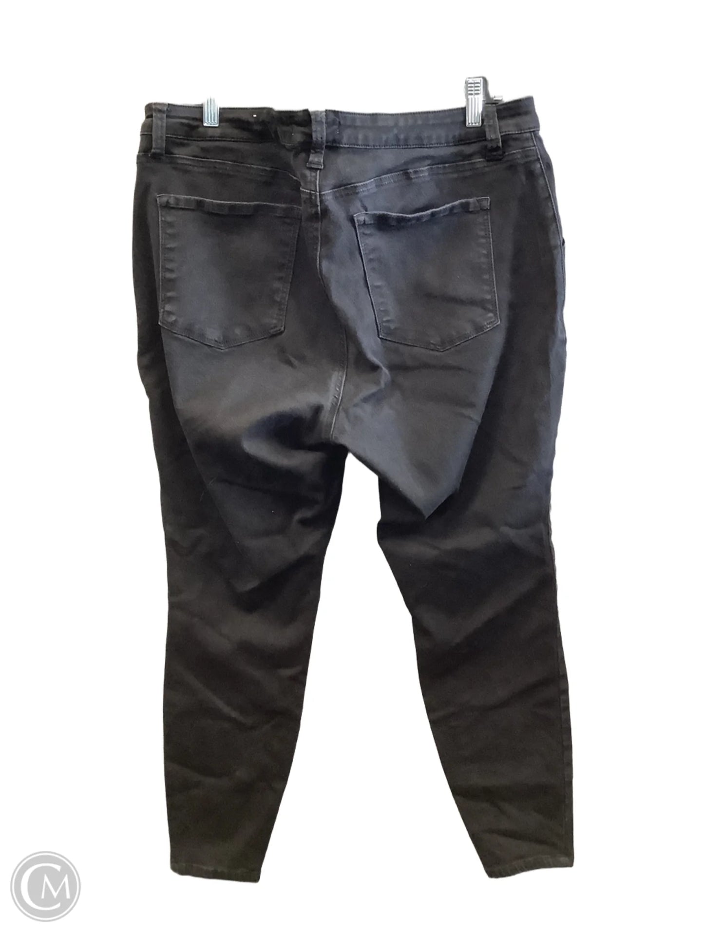Jeans Skinny By Sts Blue In Black Denim, Size: 16