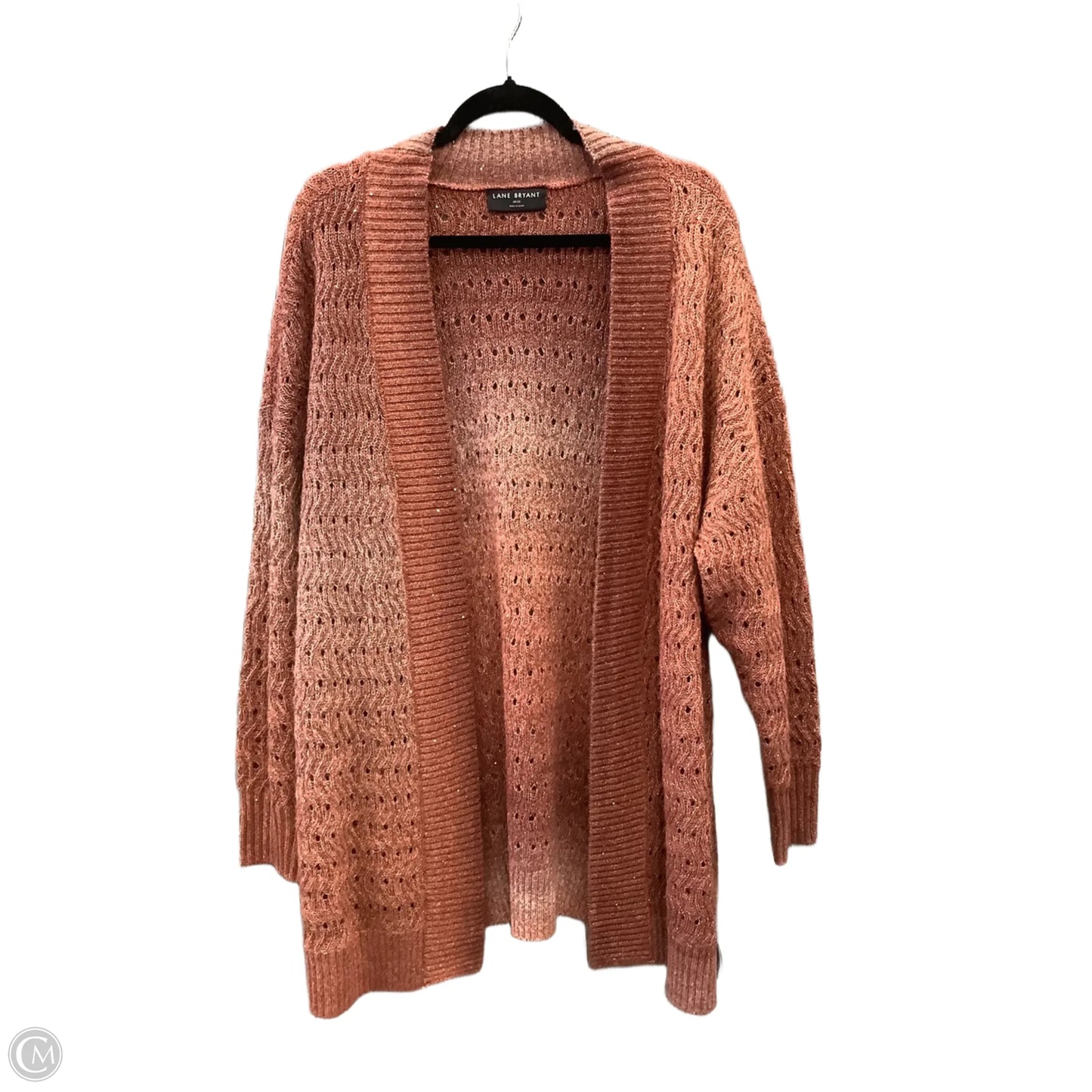 Cardigan By Lane Bryant In Orange, Size: 1x