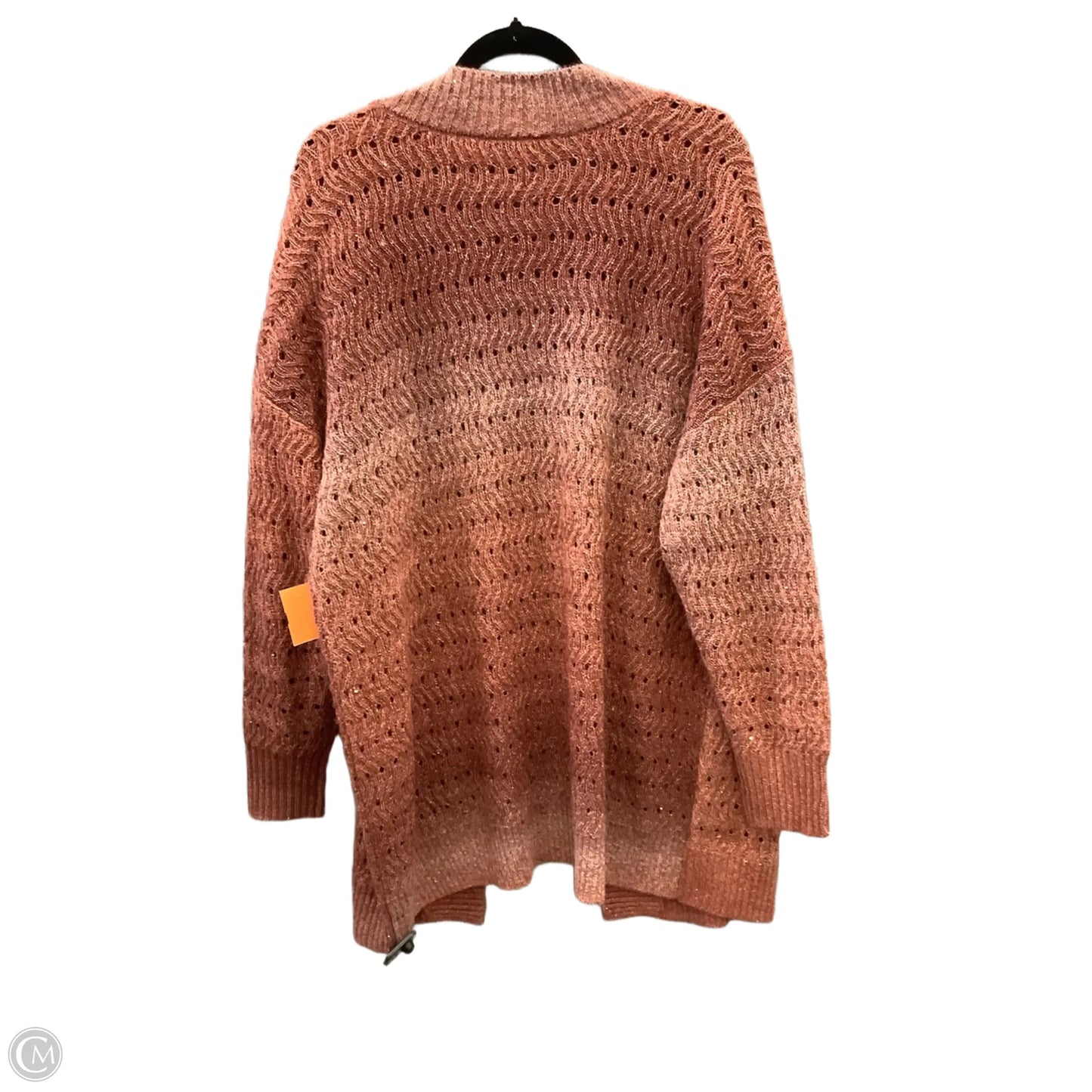 Cardigan By Lane Bryant In Orange, Size: 1x