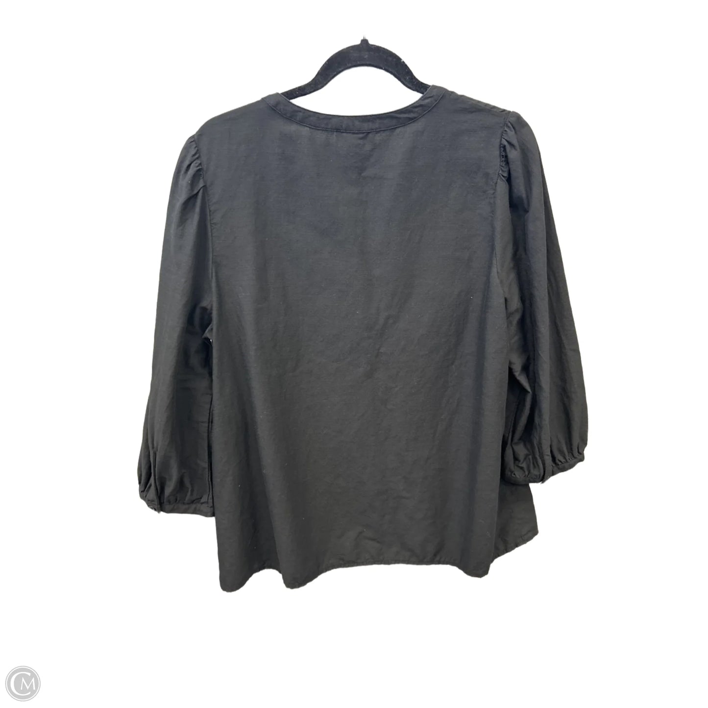 Top Long Sleeve By Knox Rose In Black, Size: L