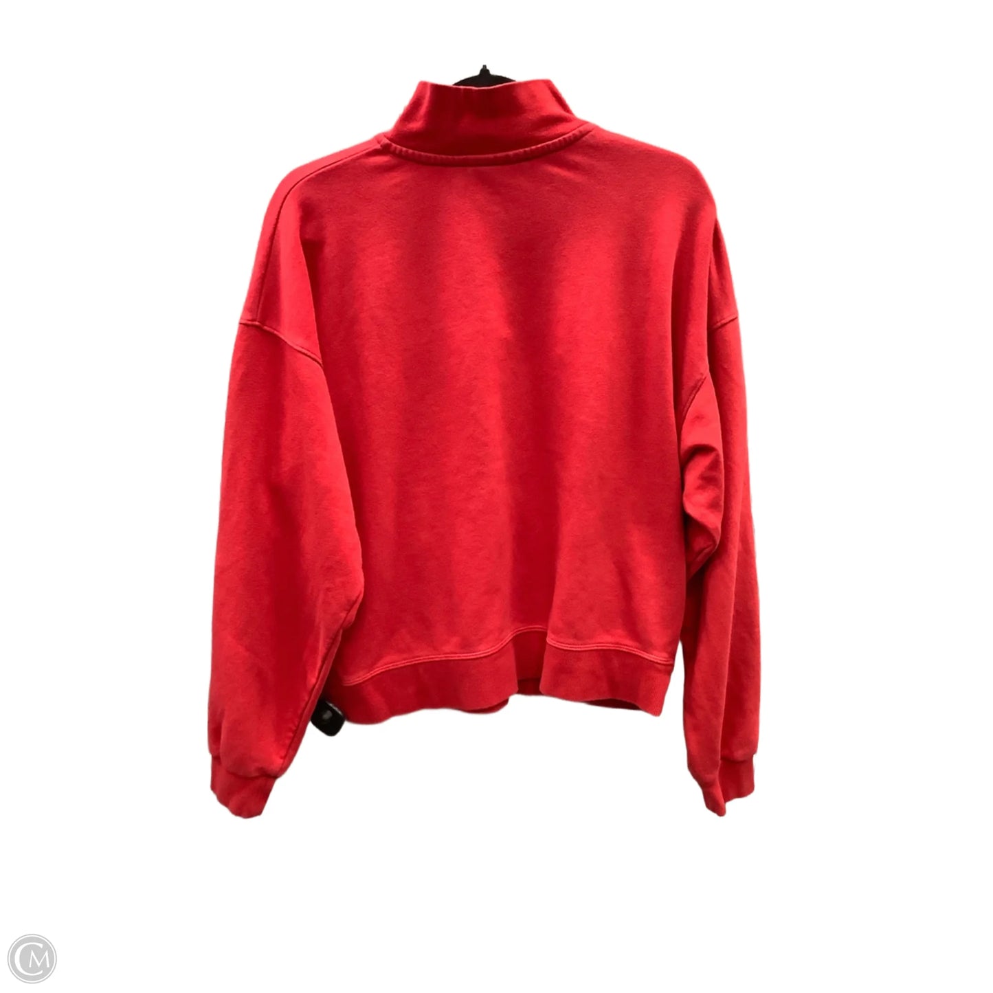 Athletic Sweatshirt Collar By Champion In Red, Size: L