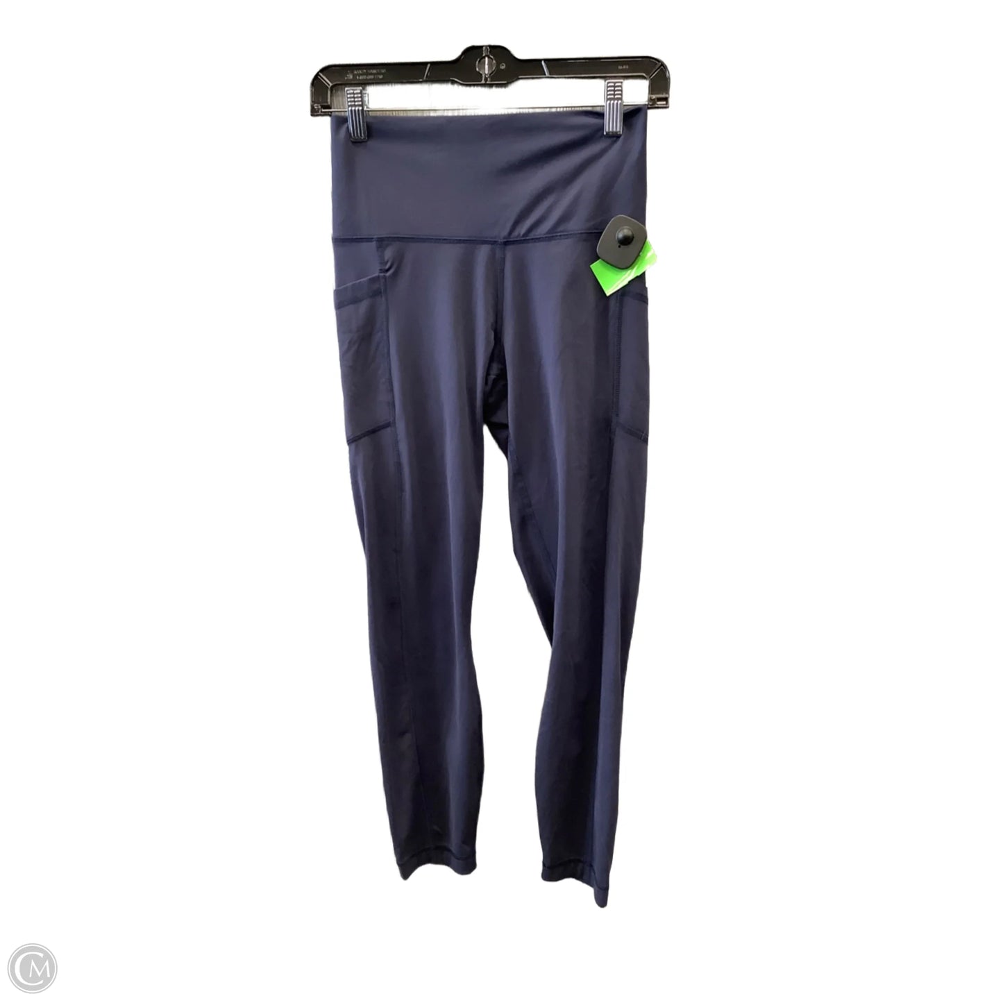 Athletic Leggings By Yogalicious In Navy, Size: M