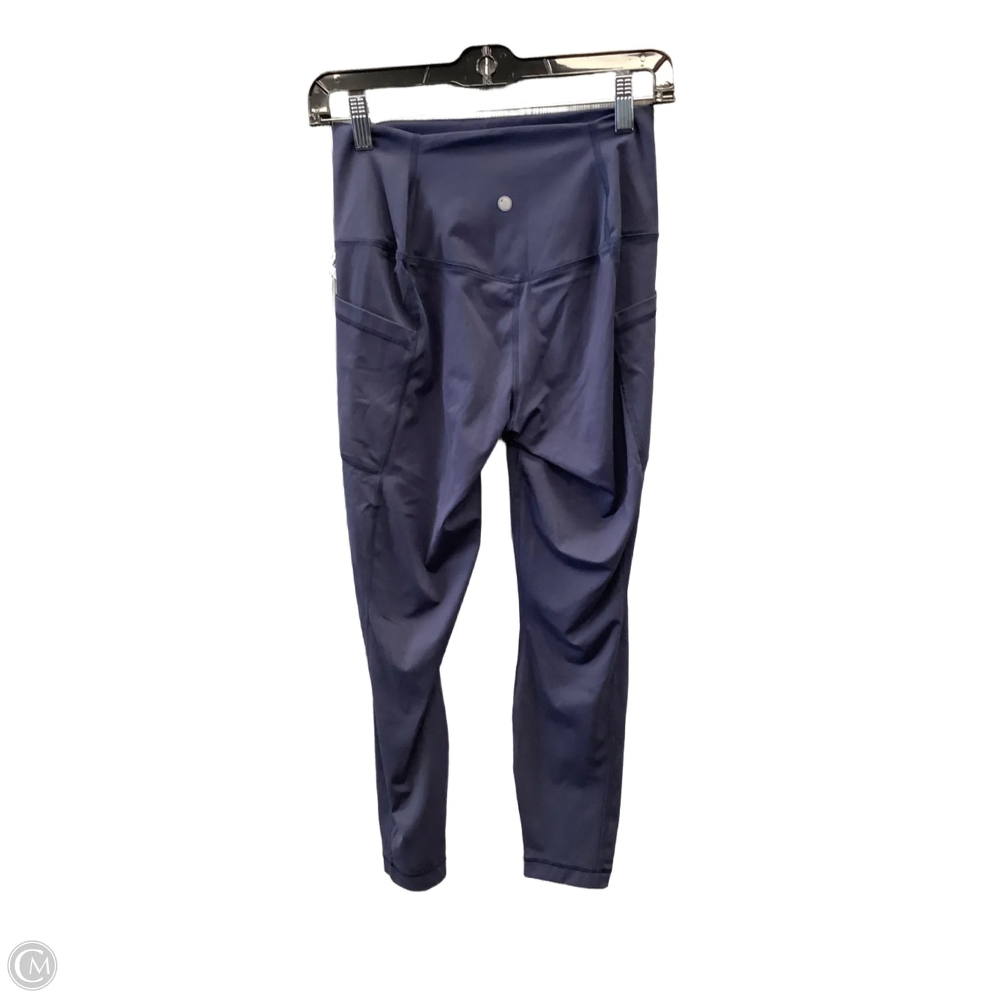 Athletic Leggings By Yogalicious In Navy, Size: M