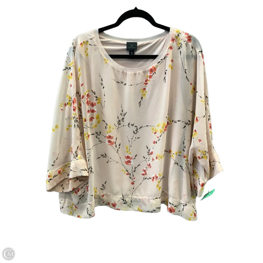 Top Long Sleeve By Worthington In Pink, Size: Xl