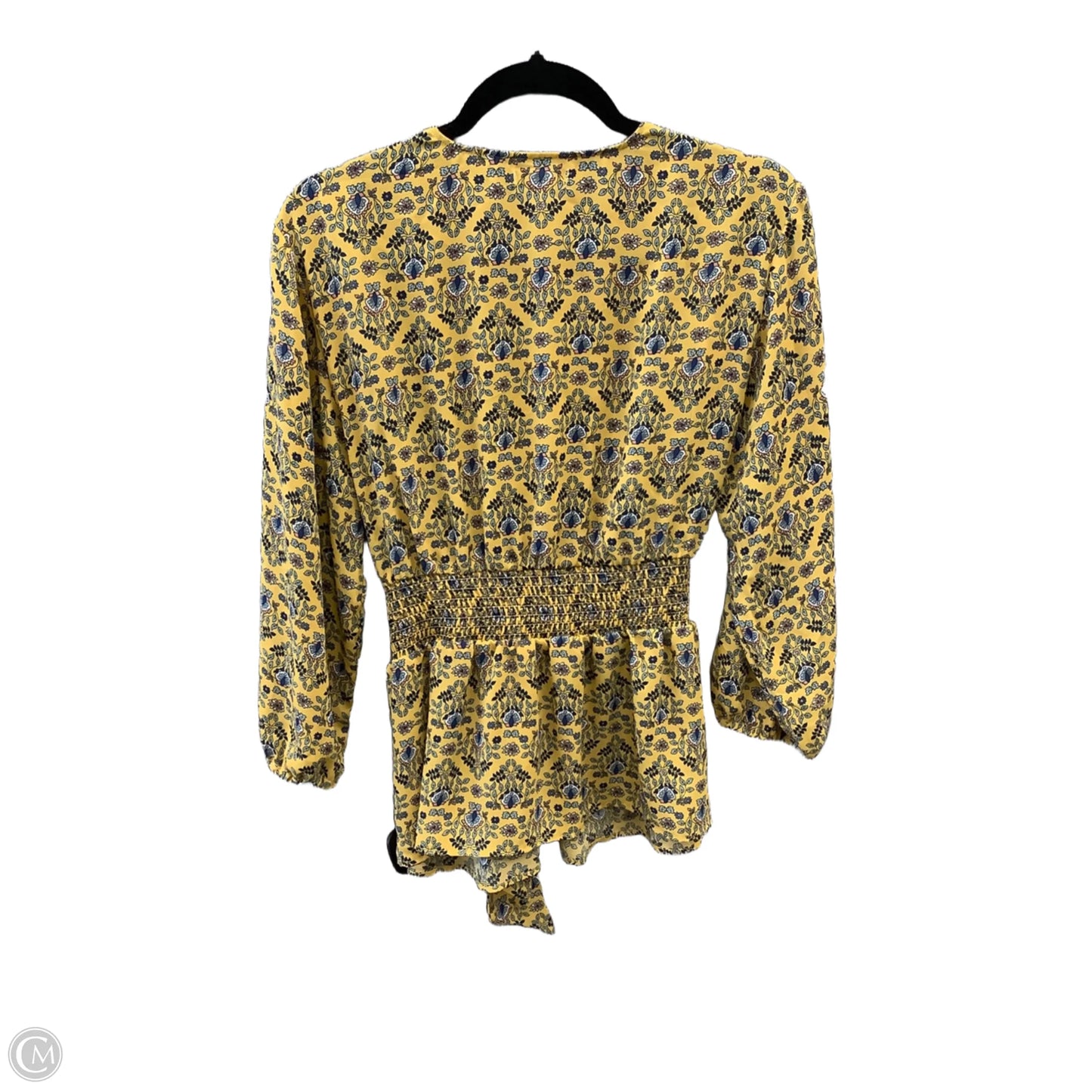 Blouse Long Sleeve By Max Studio In Yellow, Size: S
