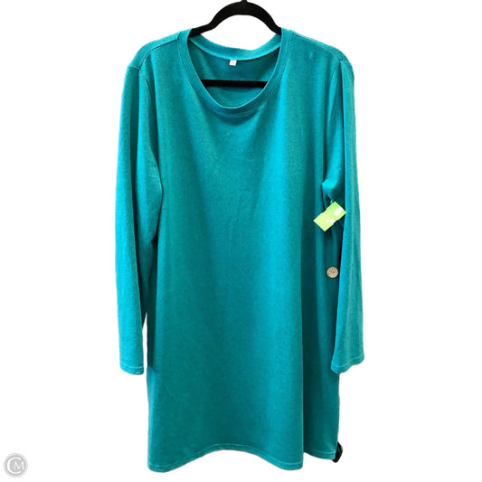 Dress Casual Midi By Clothes Mentor In Teal, Size: 2x