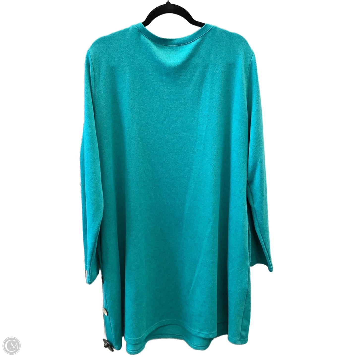 Dress Casual Midi By Clothes Mentor In Teal, Size: 2x