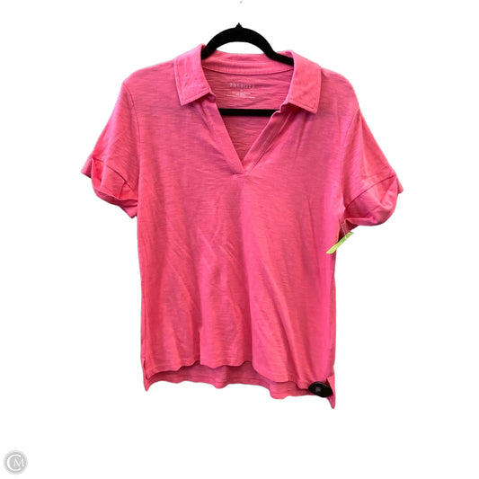 Top Short Sleeve By Talbots In Pink, Size: M