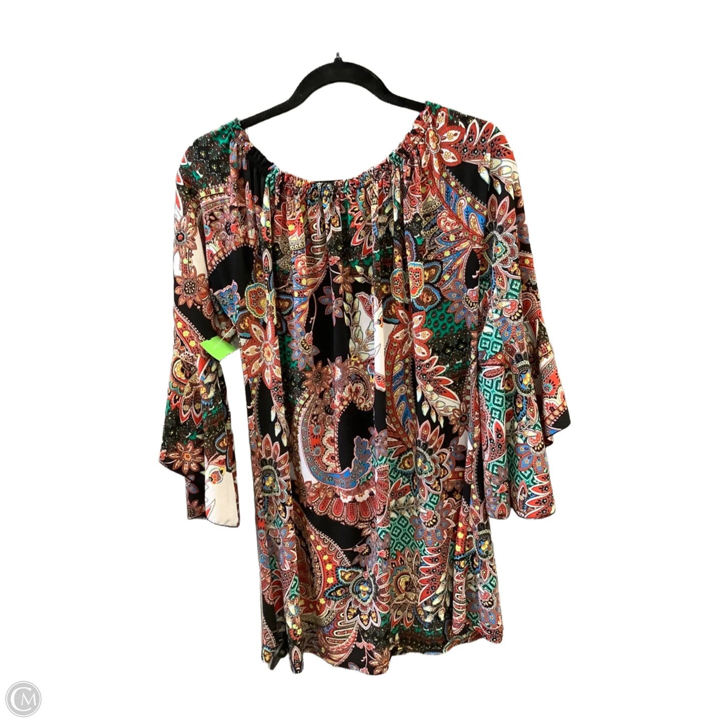 Tunic Long Sleeve By Clothes Mentor In Multi-colored, Size: L