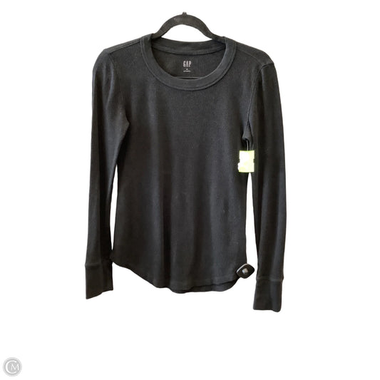 Top Long Sleeve By Gap In Black, Size: Xs