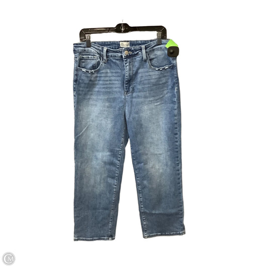 Jeans Straight By Clothes Mentor In Blue Denim, Size: 16